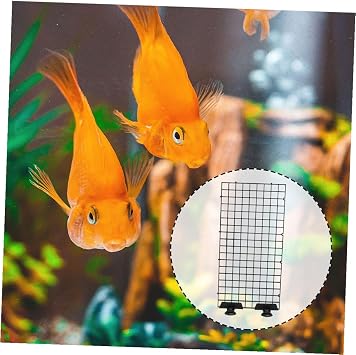 4 Sets Aquarium Fish Tank Separators Plastic Grid Isolation Plates with Clamps for Aquarium Dividers and Pet Cage Separation