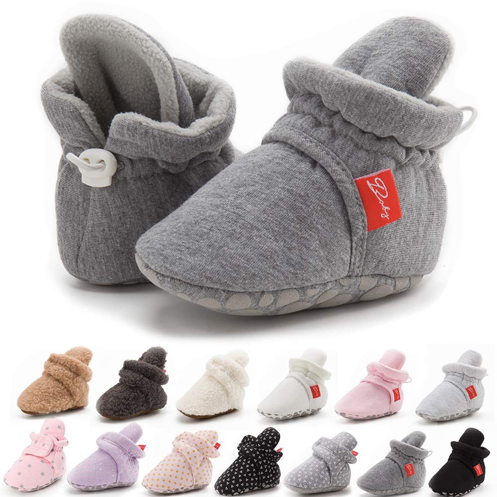 SonsageInfant Baby Girls Boys Snow Boots Soft Anti-Skid Sole Ankle Premium Booties Newborn Toddler Prewalker Winter Warm Crib Shoes