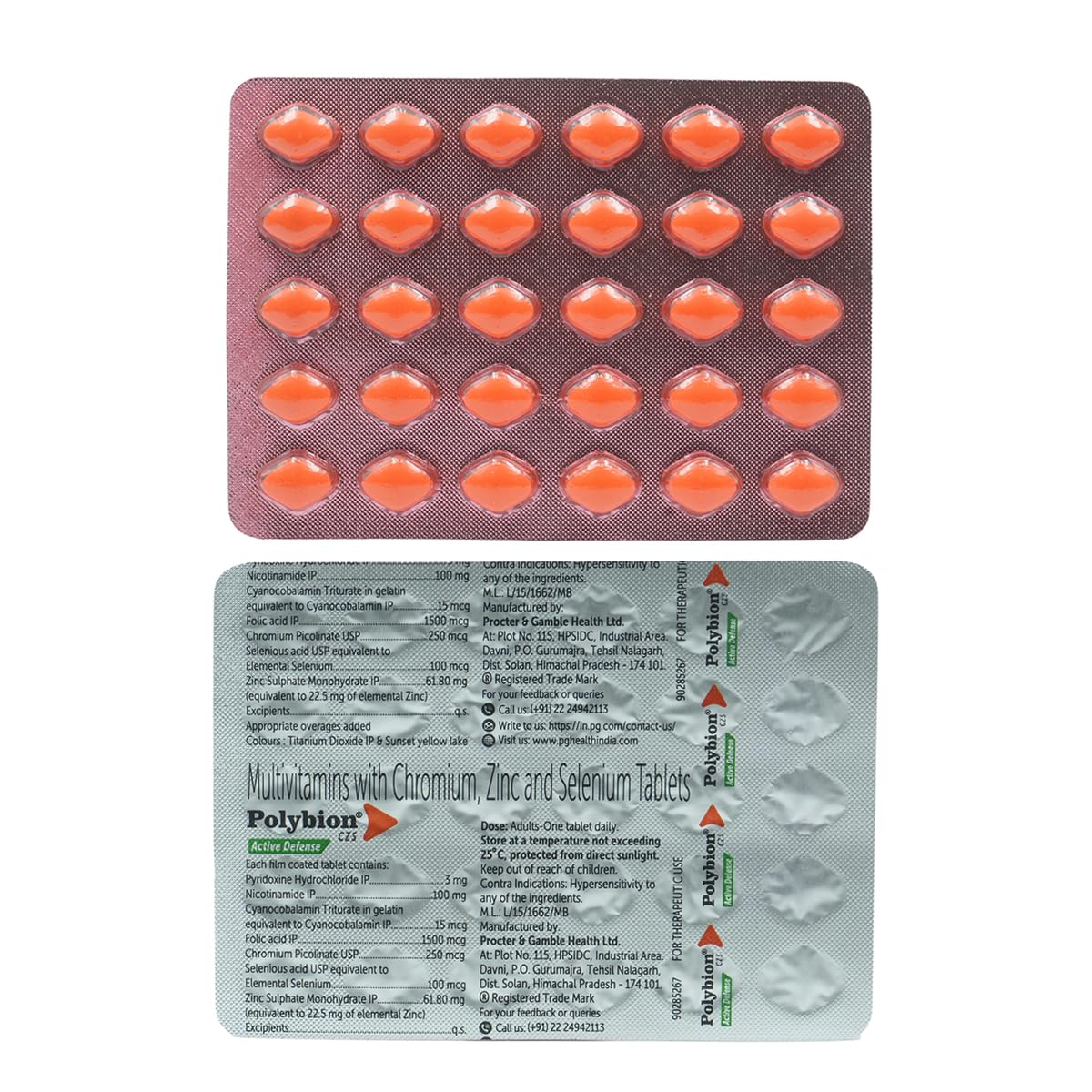 Polybion CZS -Strip of 30 Tablets