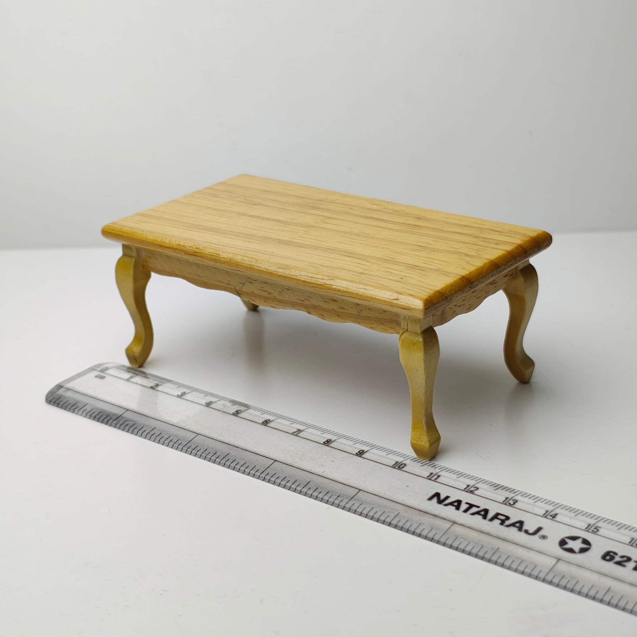 Miniature Tea Table for Dollhouse | Tiny Coffee & Tea Serving Table | Dollhouse Furniture Accessory for Miniature Living Room Décor-image-7