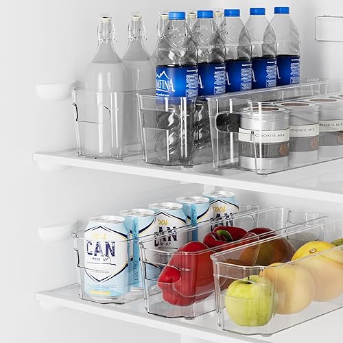 Miniatura 2 de Contenedores de almacenamiento de leche materna para refrigerador, 8 cubos organizadores transparentes para congelador y refrigerador, cubos de