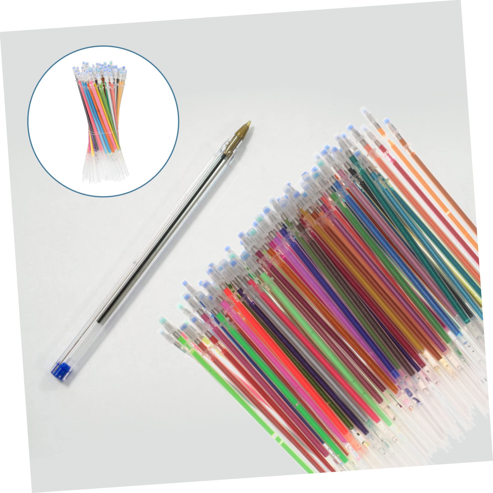 PLAFOPE 252 Pezzi set ricarica gel ricariche per penne a inchiostro gel ricariche per penne a sfera metalliche penne calligrafiche penne ufficio arredamento forniture per studenti penna