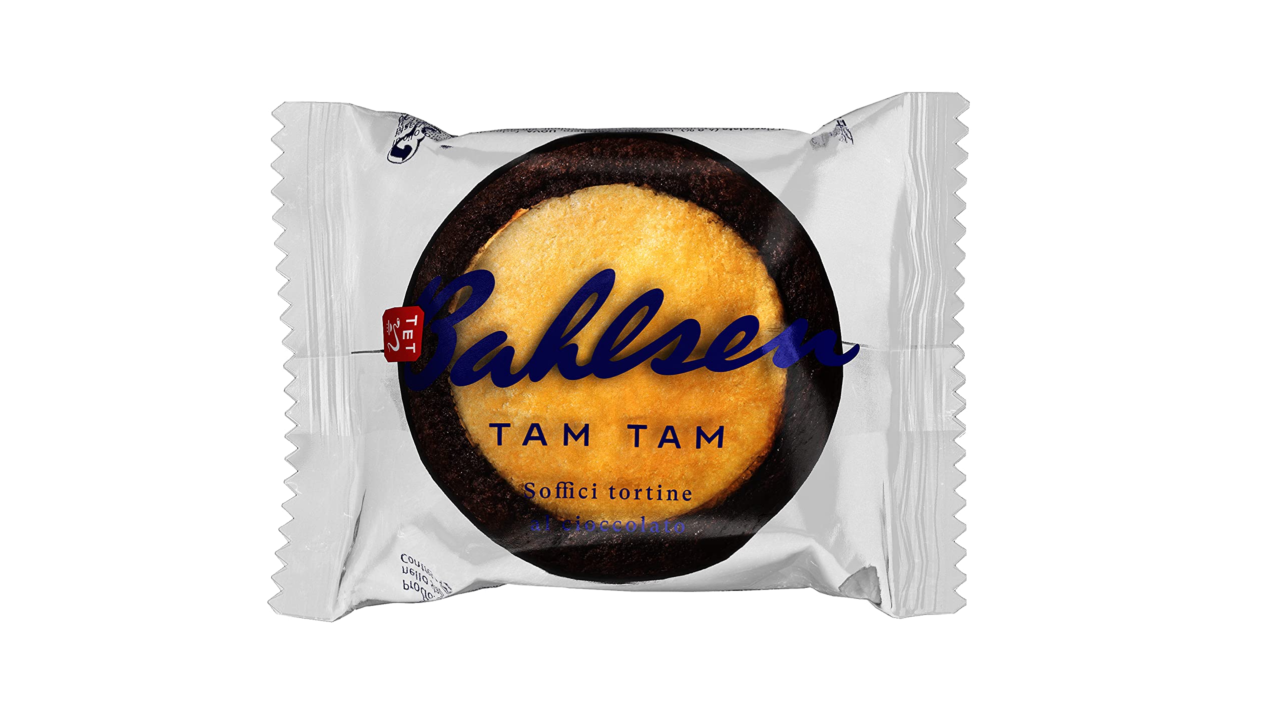 Bahlsen, Tam Tam Cioccolato Display, Tortine Soffici al Cioccolato con Cuore di Vaniglia, Ingredienti Selezionati, 1 Confezione con Espositore da 30 Tortine Singole da 27.5 g
