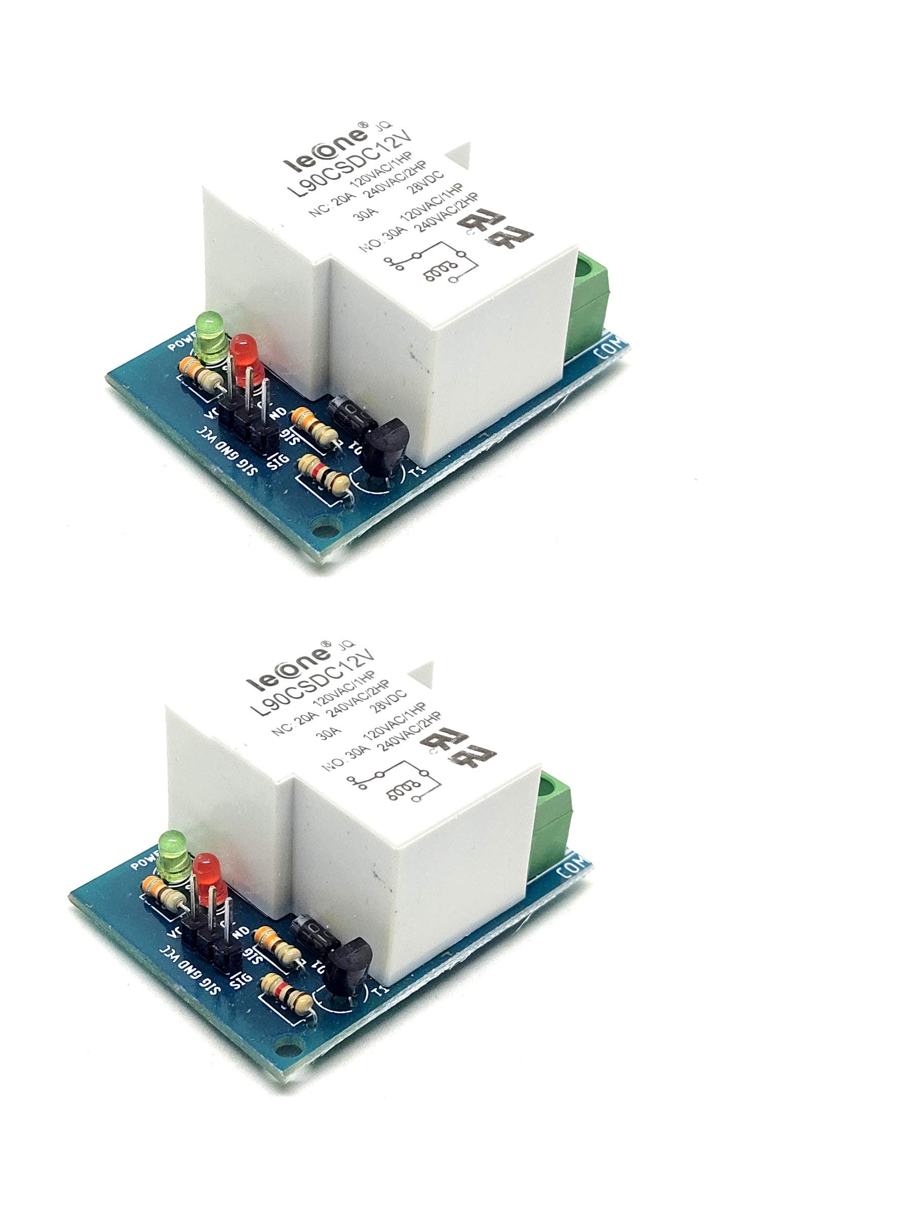 INVENTO 2Pcs 12V 30A 1 Channel Relay Module Low Level Trigger for Home automation DIY Projects (B08KNPZ1NC) Amazon Price History, Amazon Price Tracker