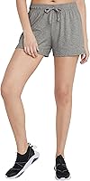 Vista 1 de Champion Women'S Shorts, Lightweight Lounge, Soft Jersey Comfortable Shorts For Women (Plus Size Available)