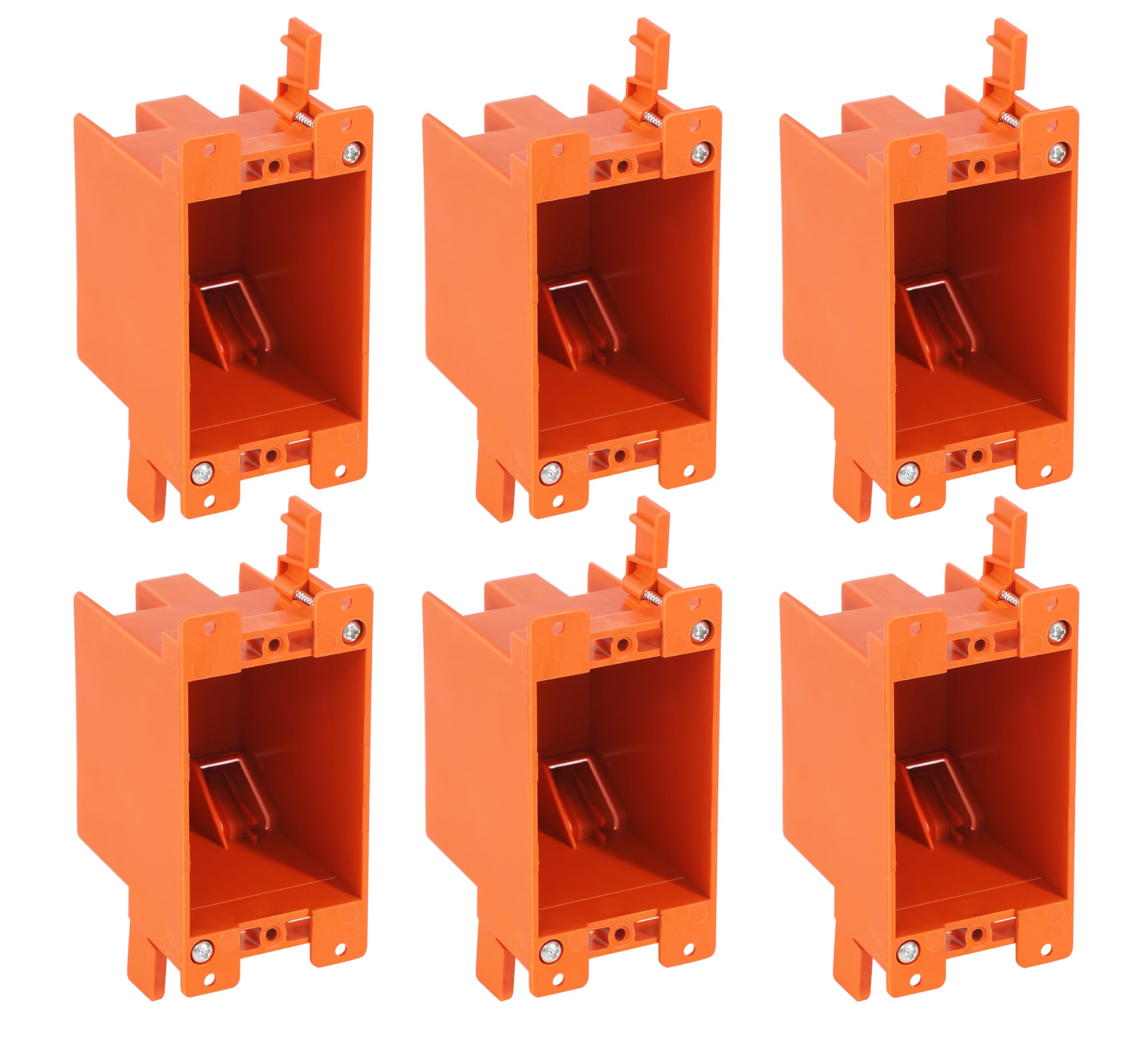 Photo 1 of [6 Pack] CLOUDY BAY Single Gang Electrical Outlet Box,14 Cubic Inch Junction Box,Old Work Box,UL Listed