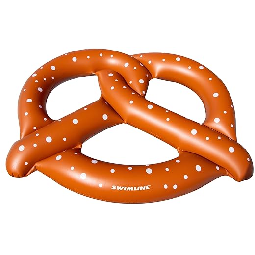 Swimline Giant Pretzel Swim Fun Inflatable Floating Seat, 60 Diameter by Swimline
