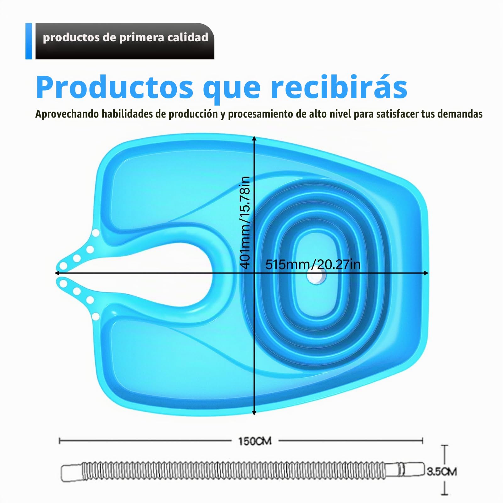 Lavabo de pelo para postrado en cama, lavamanos de champú portátil, lavamanos de pelo plegable, lavabo con drenaje para personas mayores, embarazadas, salones, niños