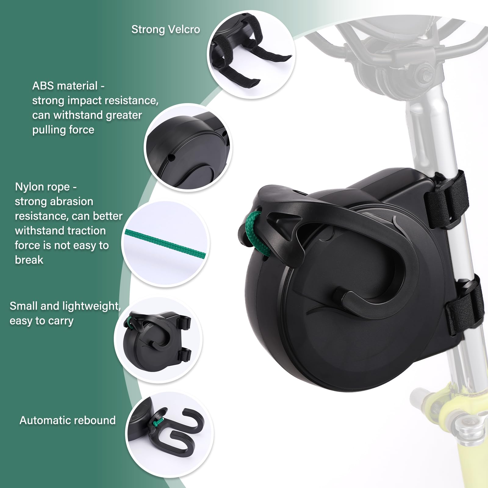 Spring Rope For Bicycle Snapklik.com : Bike Tow Rope, Retractable Bicycle Traction Rope ...