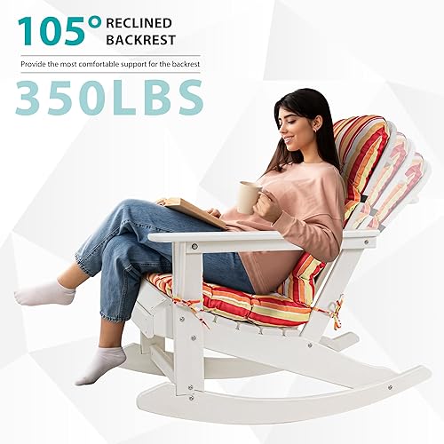 Miniatura 10 de Sundale Outdoor Mecedora Adirondack, turquesa