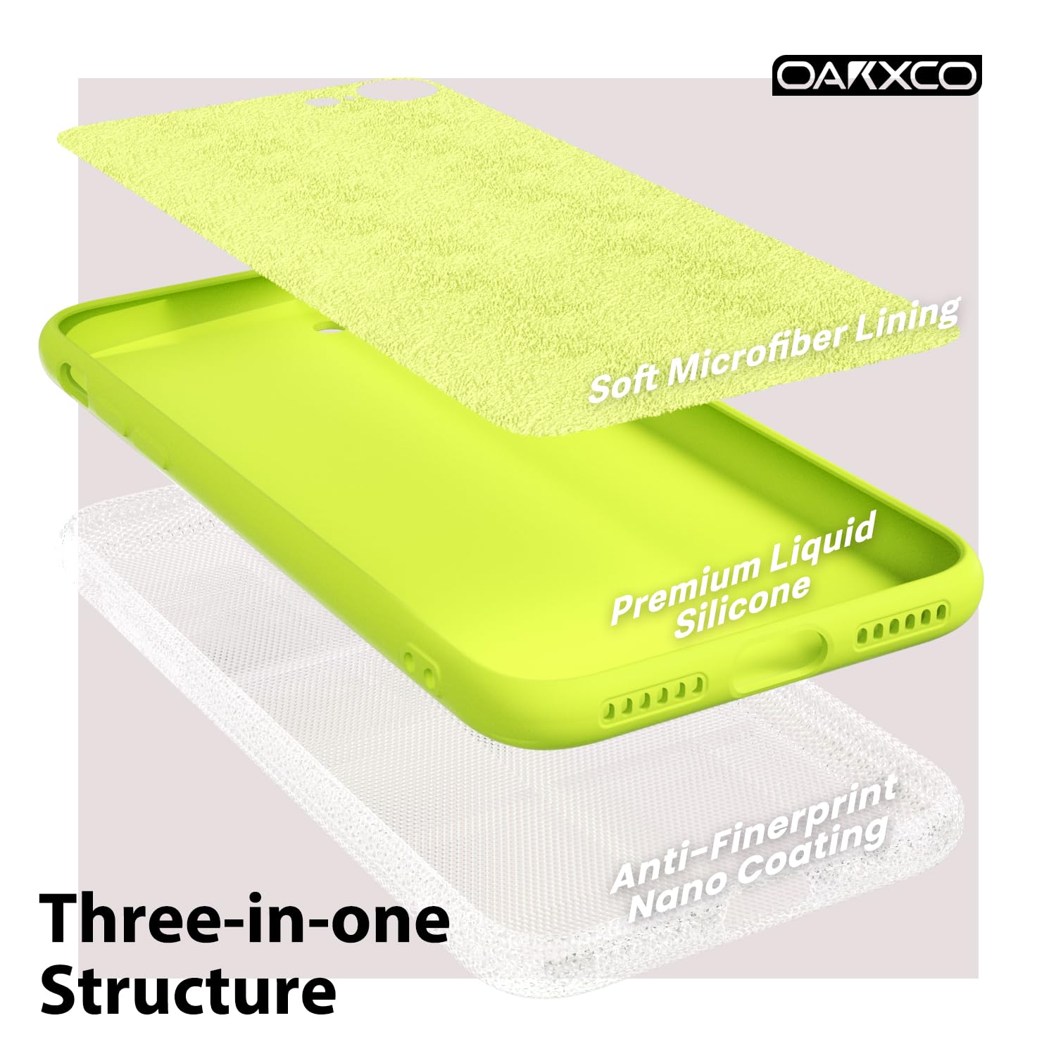 oakxco for iPhone 16 Pro Max Case Liquid Silicone, Soft Rubber Gel Elegant Aesthetic Basic Simple Cover, Cute Thin Slim TPU Matte Solid Color Plain Smooth Case for Women Girl, Light Pink — view 1327