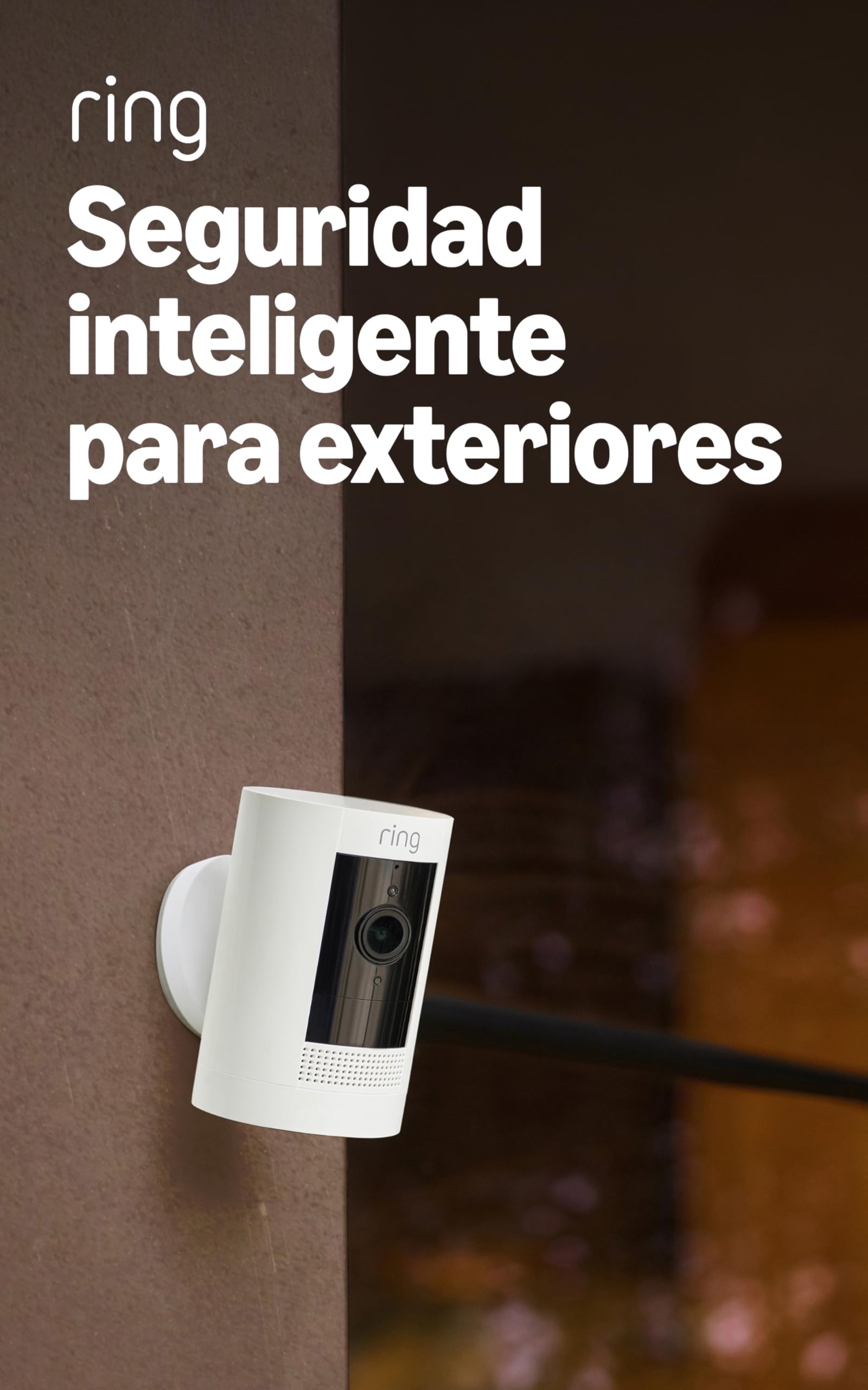 Ring Cámara exterior con batería (Stick Up Cam) | Cámara de vigilancia wifi HD para tu domicilio con comunicación bidireccional, instalación fácil | 30 días gratis de Ring Home | 2 Cámaras en oferta en Amazon