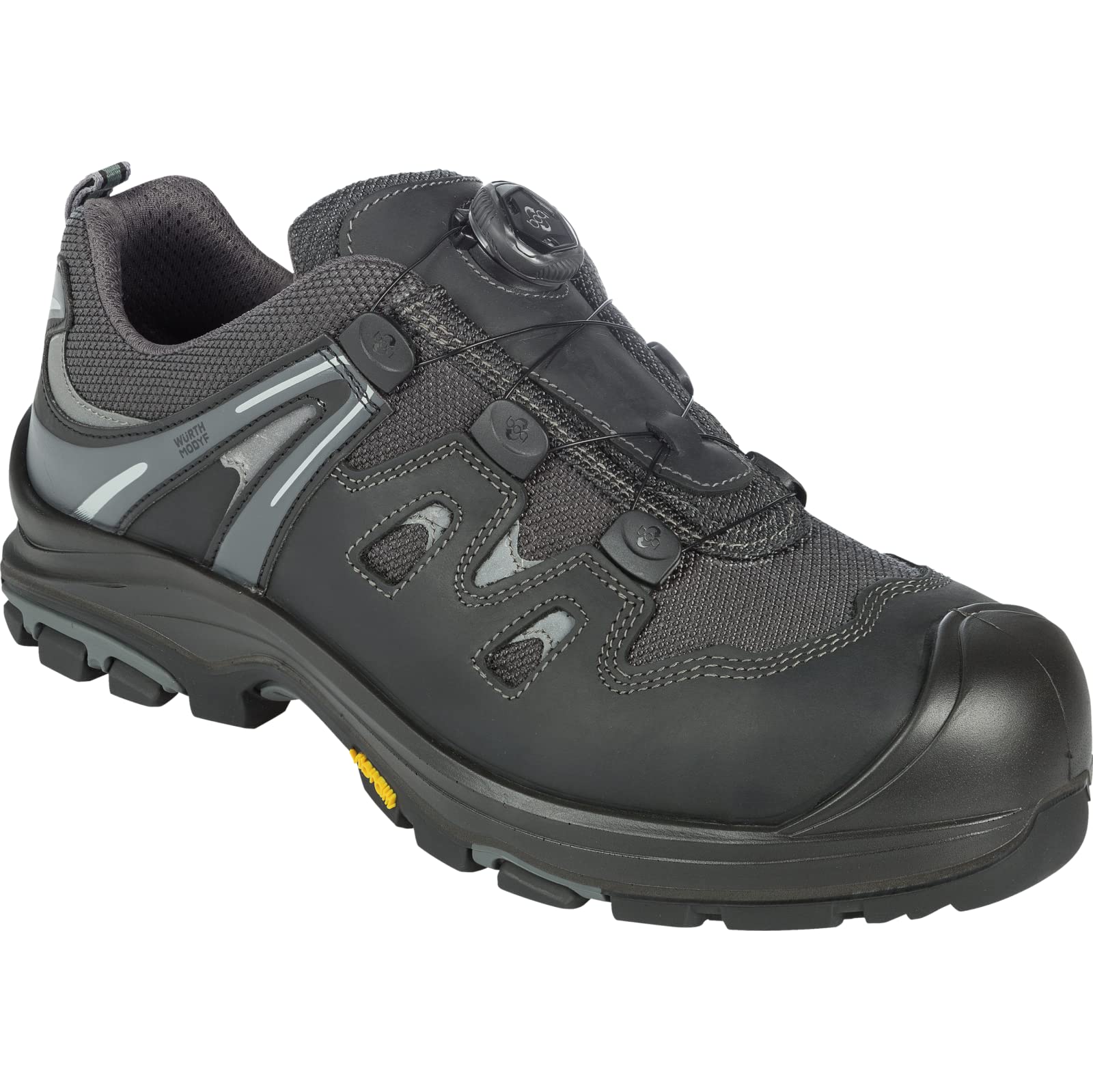 WÜRTH MODYF Sicherheitsschuhe S3 SRC Techno Flexitec in anthrazit grau - Arbeitsschuhe für Herren und Damen - mit Metallelementen & wasserabweisend - in den Größen 38-47