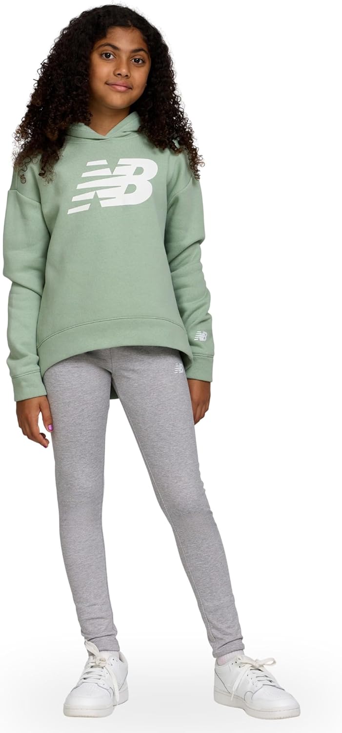 New Balance Girls Athletic 2 Piece – Pullover Hoodie & Fleece-Lined Leggings Sweatsuit Set, Soft Performance Activewear - Image 6