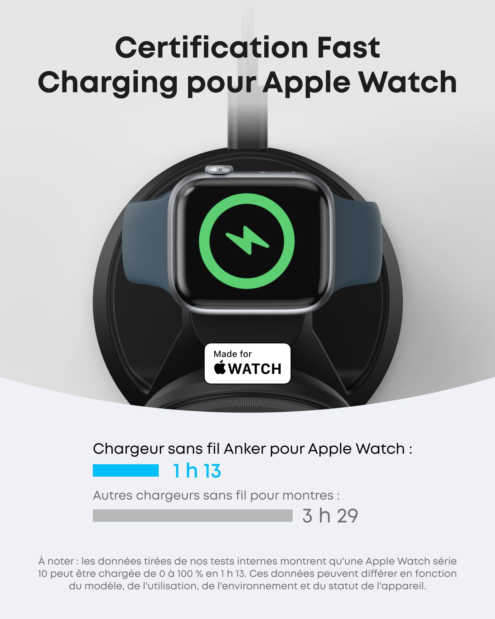 Anker MagGo Chargeur à Induction pour iPhone, 3 en 1, 15W (Socle) | Chargeur sans Fil Certifié Qi2 MagSafe, pour iPhone 17/16/15/14, Apple Watch, AirPods Pro, et plus (avec Adaptateur)