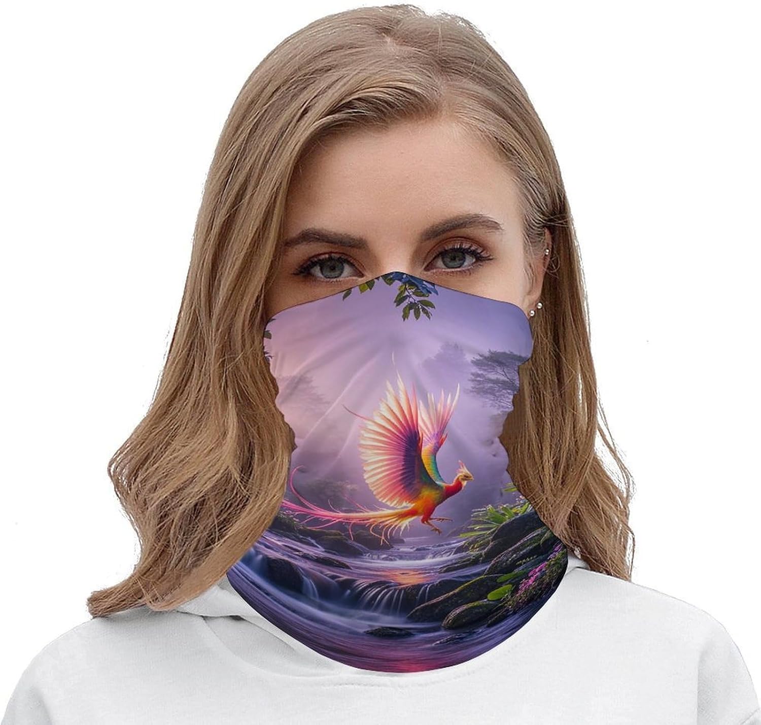 Phoenix is Flying Neck Gaiter Face Cover UV Protection Bandana image 5