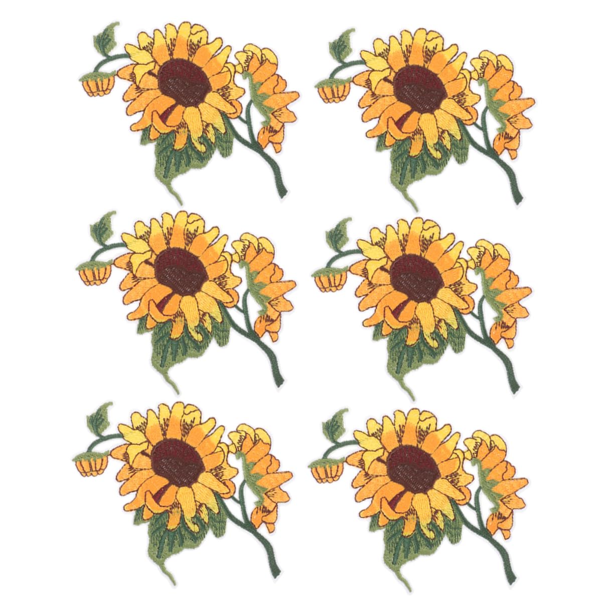 HOMSFOU 4 Set Toppe Termoadesive Forma Per Abbigliamento Patches Ricamate Per Riparare E Vestiti E Jeans Adatte Per Decorazioni E Riparazioni Abbigliamento 6 Pezzi*4