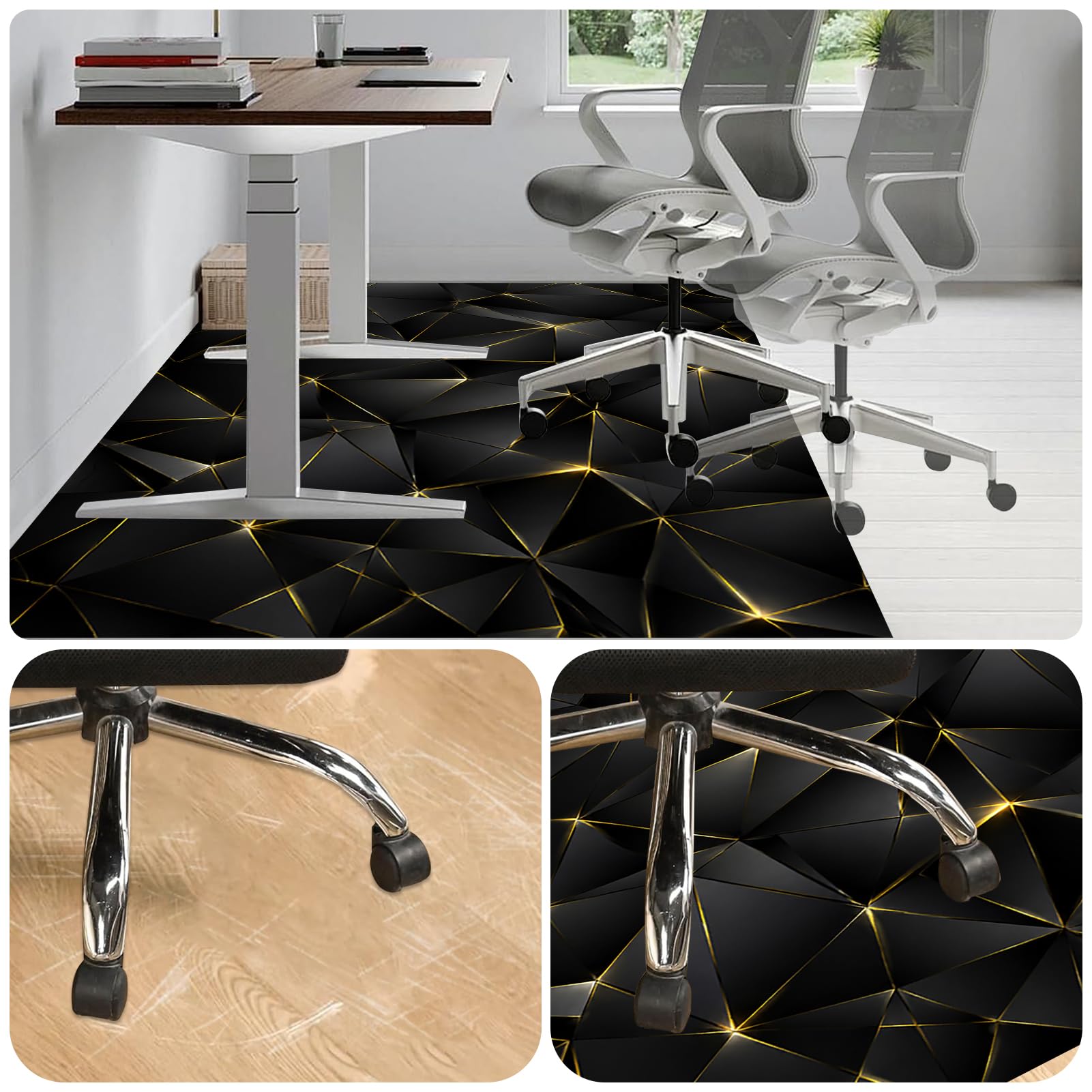 Tappeto Sedia Ufficio Tappeto Salvapavimento Antiscivolo 180 x 200 cm
