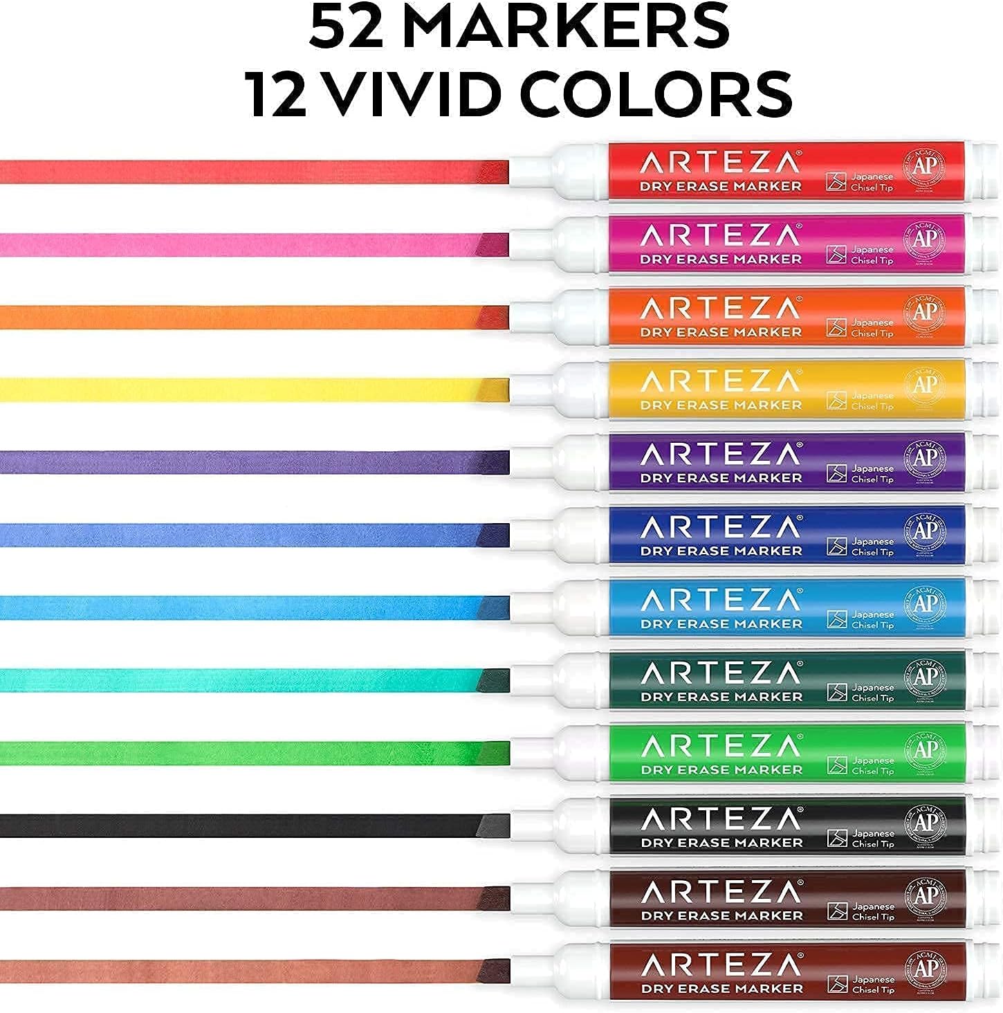 ARTEZA Dry Erase Markers Bundle For Offices, Schools and Home
