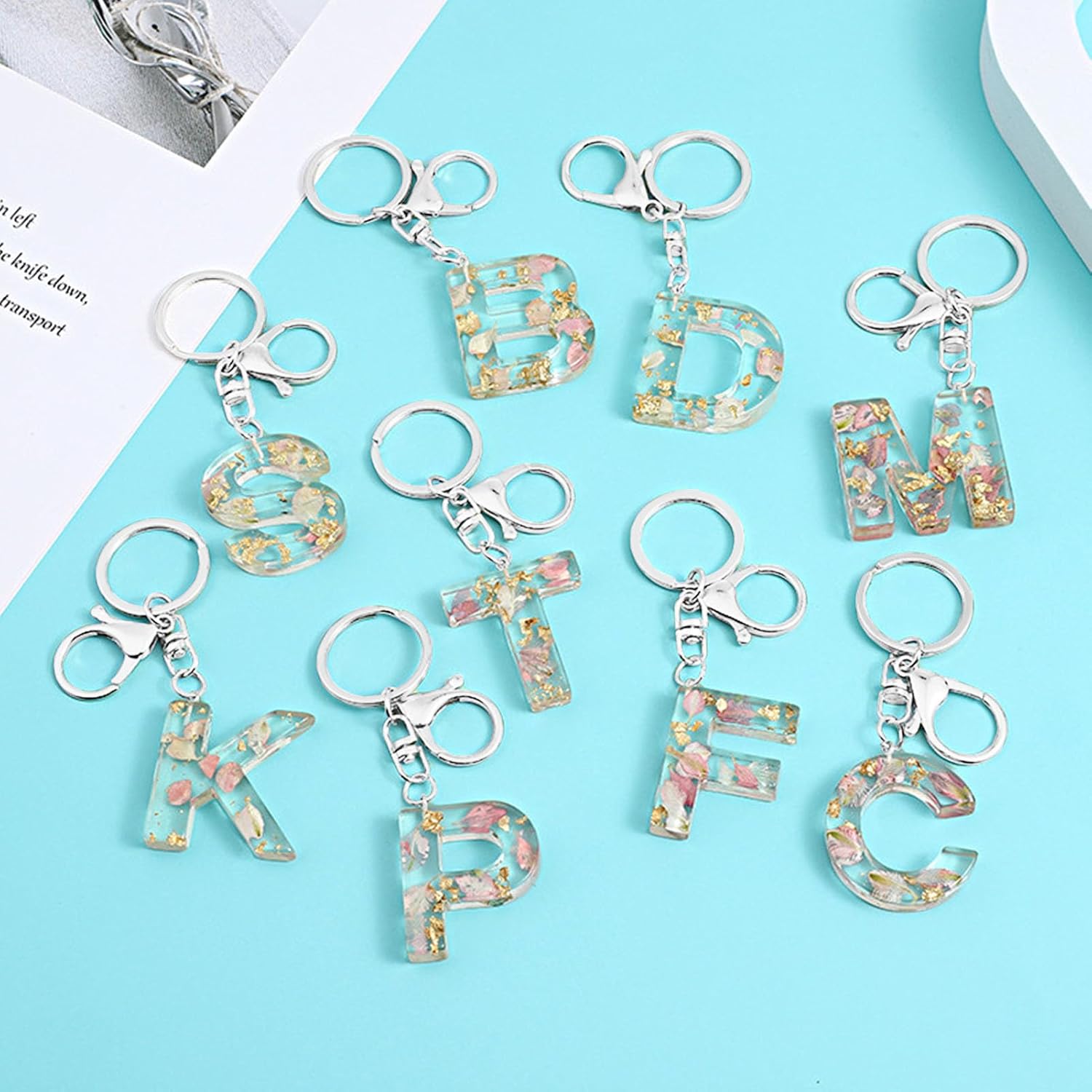 20pcs Lobster Claw Clasps Keychain for Jewelry Making,Metal Lobster Clasp Swivel Trigger Clips with Flat Split Keychain Ring and 100pcs Jump Rings for Purses Keychains Lanyard Handbags(Silver) - Image 6