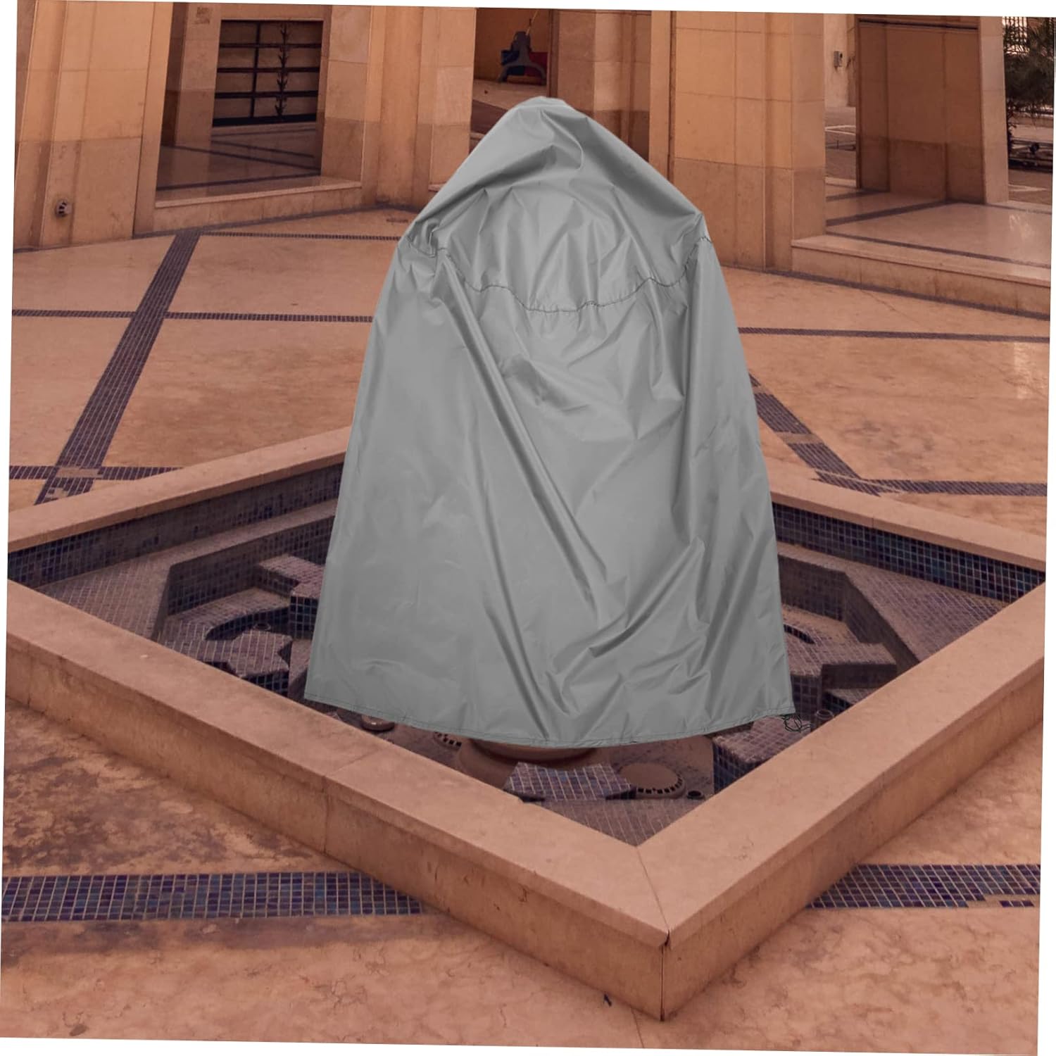 DOITOOL Waterproof Garden Fountain Cover Oxford Material D36 x H42inch Protector Weatherproof Round Covers