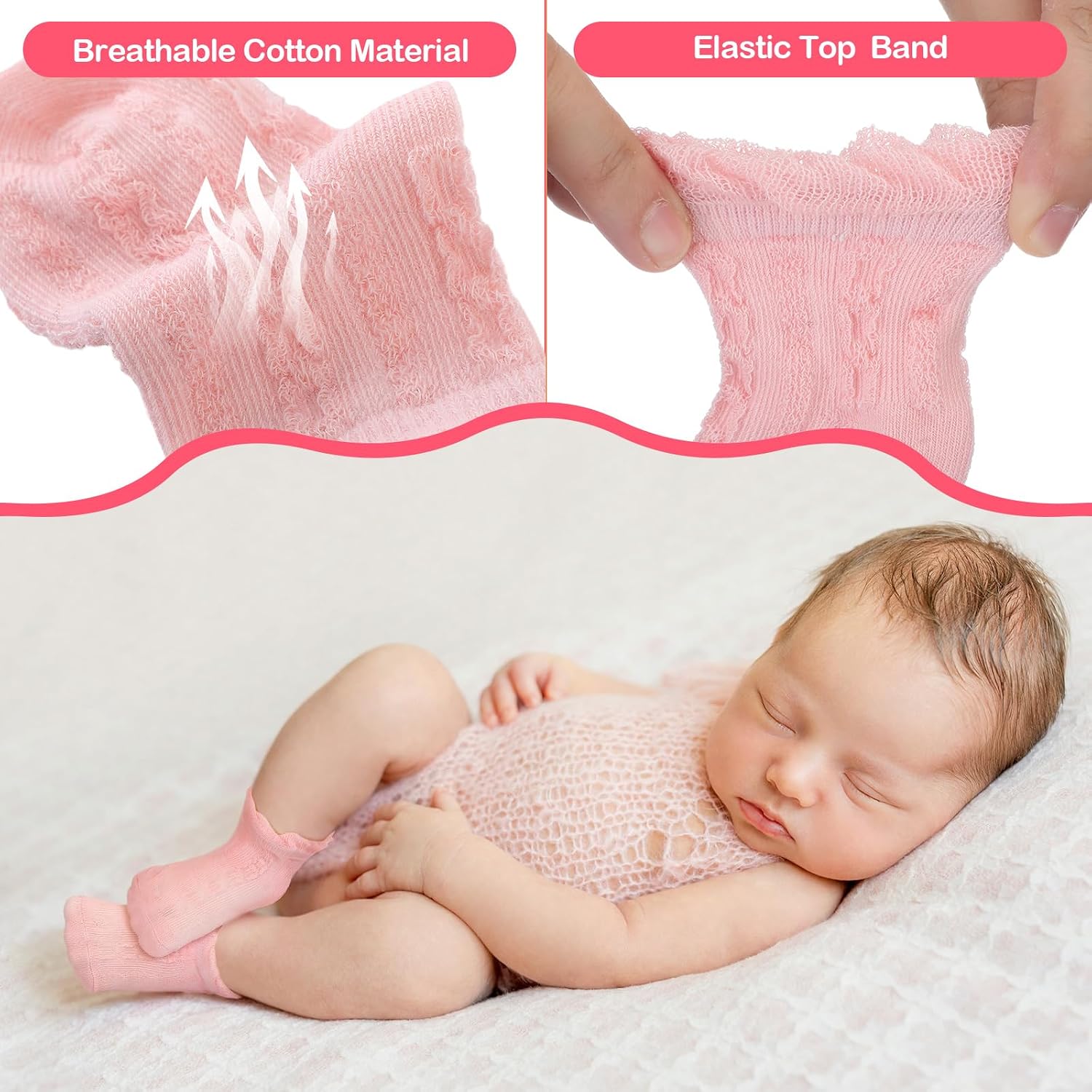 Toulite 12 Pairs Preemie Ankle Socks image 4