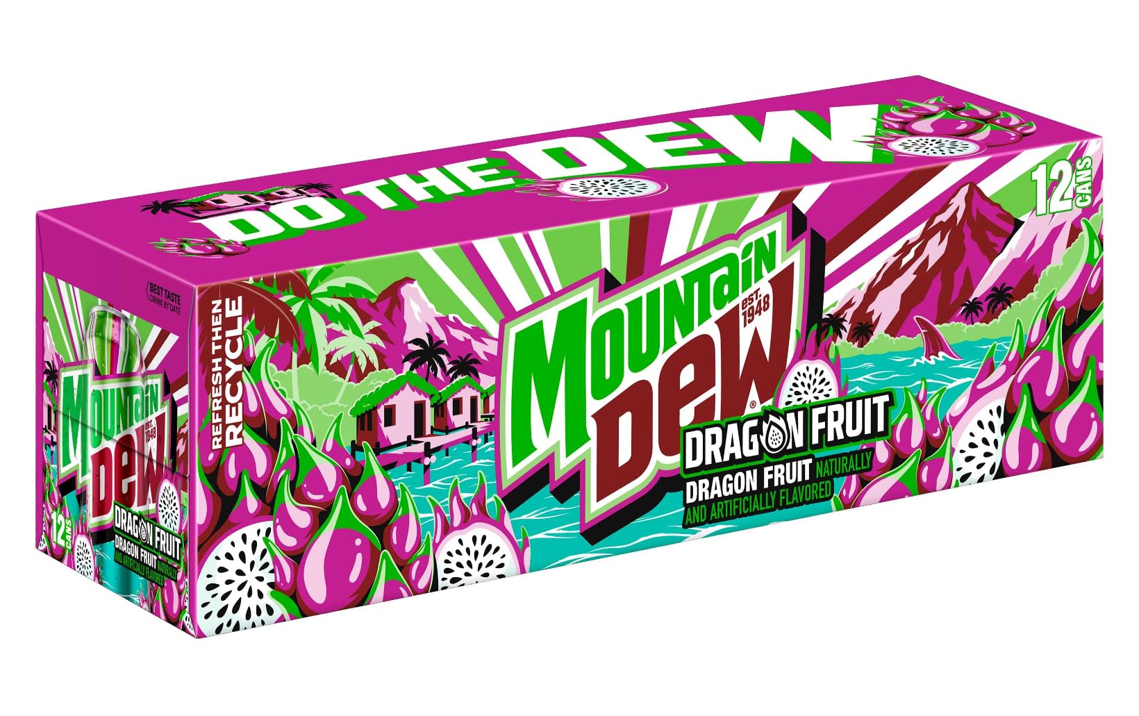 Amazon.com : Mountain Dew Dragon Fruit 12x355ml : Grocery
