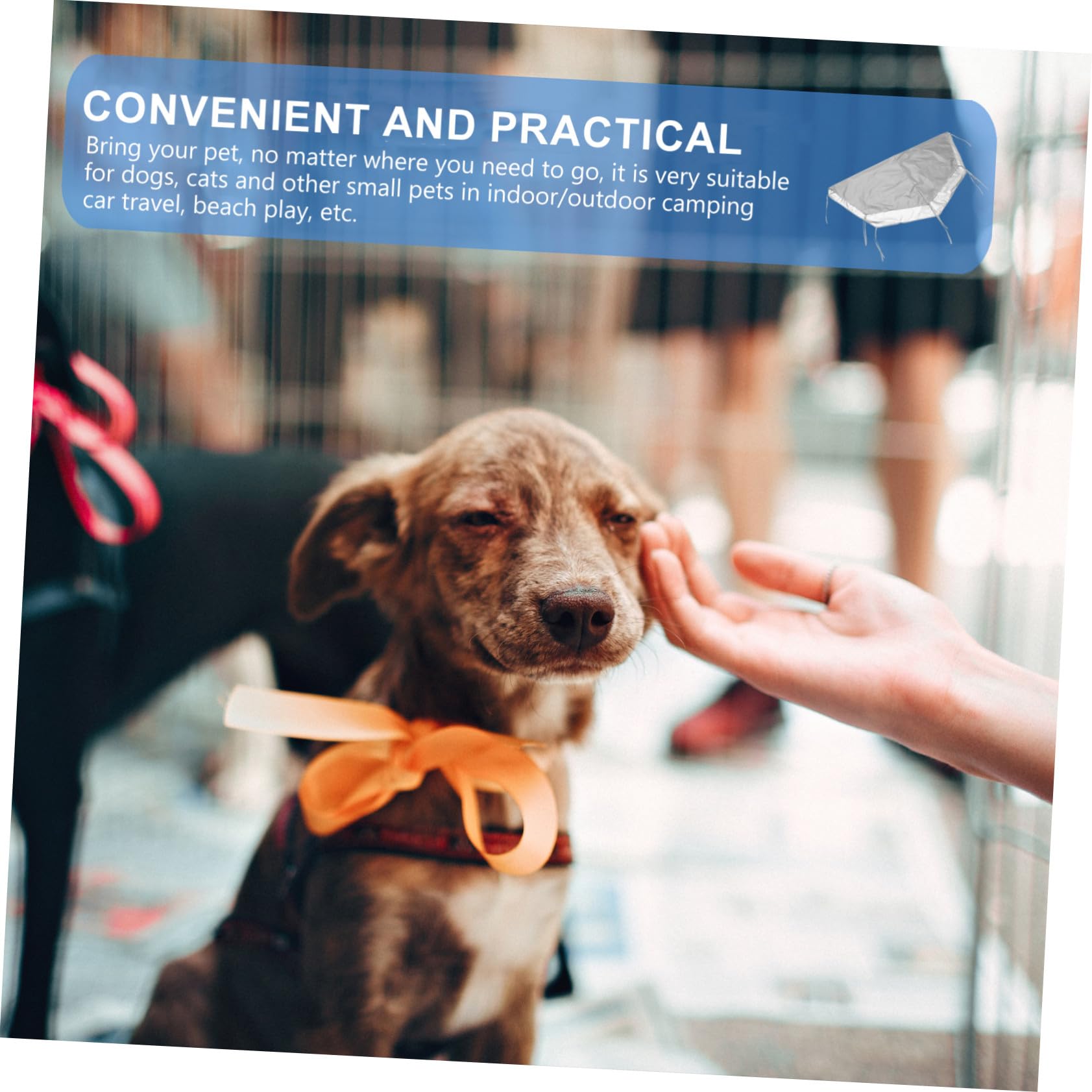 Copertura per Kennel Cane e Anti-Uv, Tessuto Oxford 210D, Facile da Installare, per Spiaggia e Viaggio in Auto