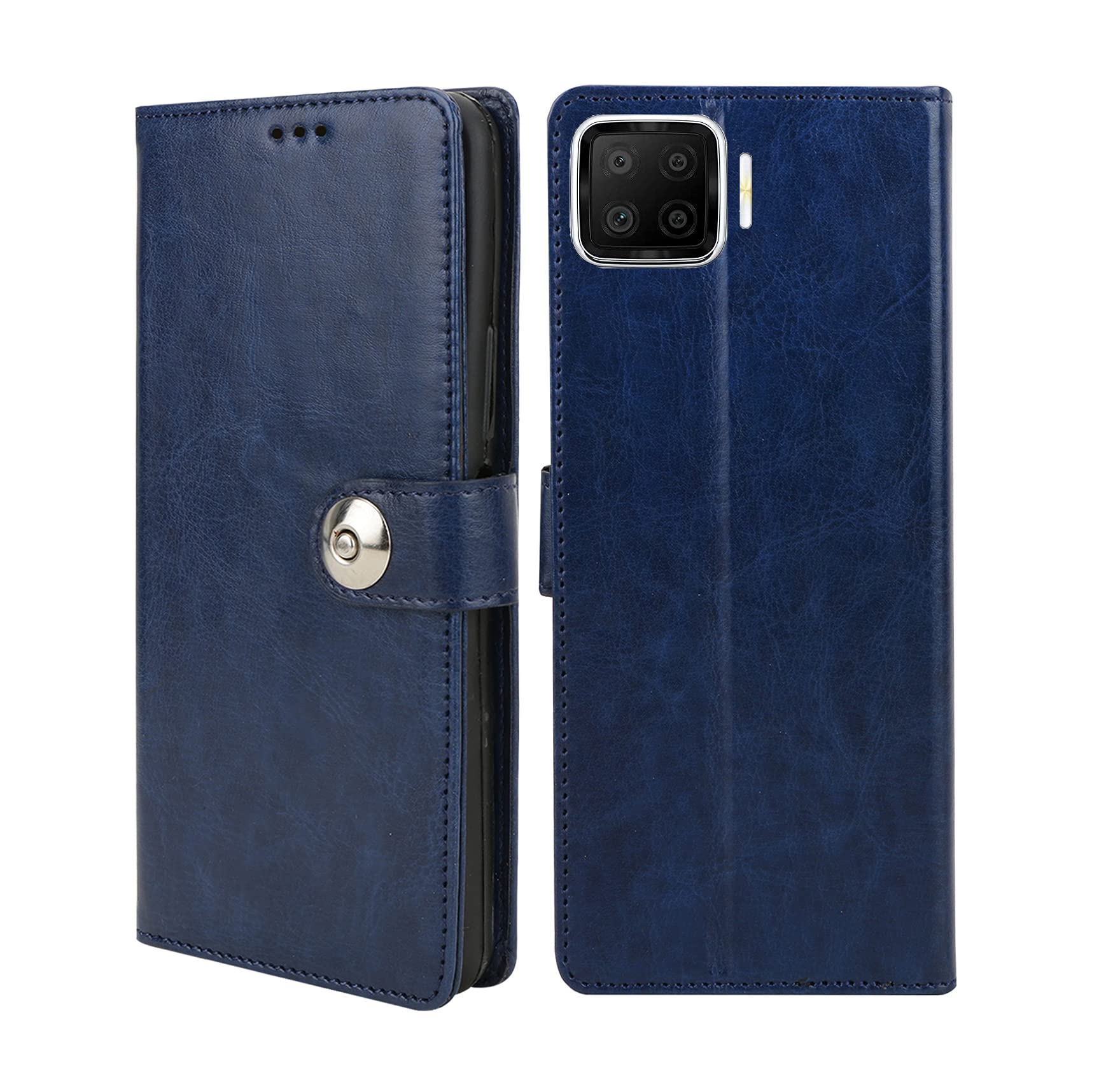 MG Star Flip Cover for Oppo F17 Pro PU Leather Button Case Cover with Card Holder and Magnetic Stand (Blue)(Shockproof) (B08QCSKPX3) Amazon Price History, Amazon Price Tracker