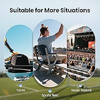 Vista 10 de HIGH POINT SPORTS Asiento plegable para estadio Sillas plegables portátiles para estadio Asiento acolchado para gradas Cojín para asiento de gradas