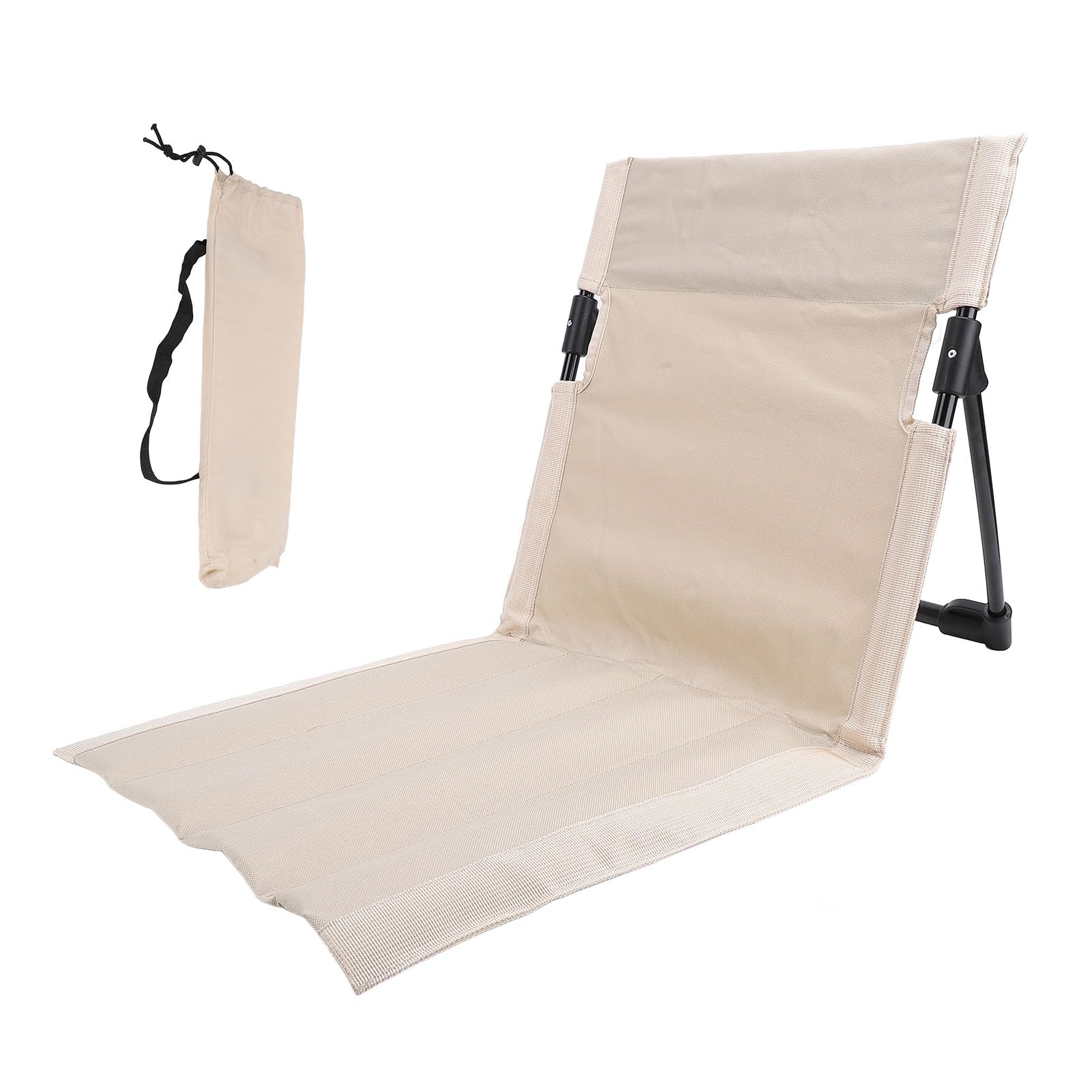 Chaise longue d'extérieur pour pelouse et plage bain de soleil pliant blanc