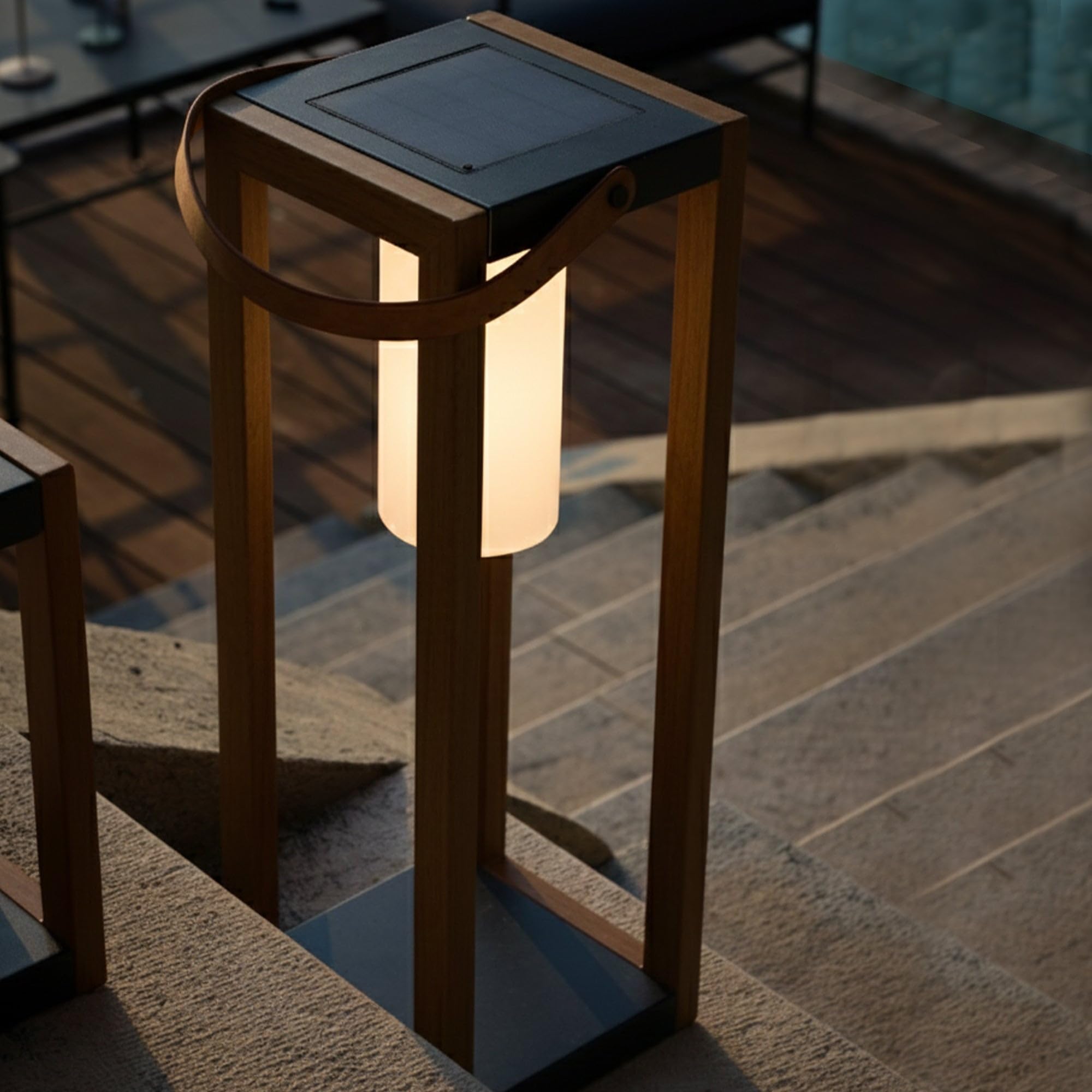 Lumisky Lanterna solare nomade LED bianco SERAPHINA TALL H58cm