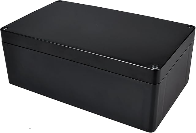 Therpin DIY Waterproof Electronic ABS Plastic Project Junction Box Enclosure 200mm x 120mm x 75mm (Black)