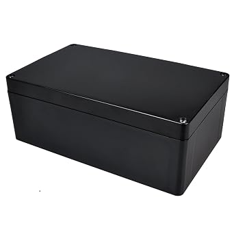 Therpin DIY Waterproof Electronic ABS Plastic Project Junction Box Enclosure 200mm x 120mm x 75mm Black
