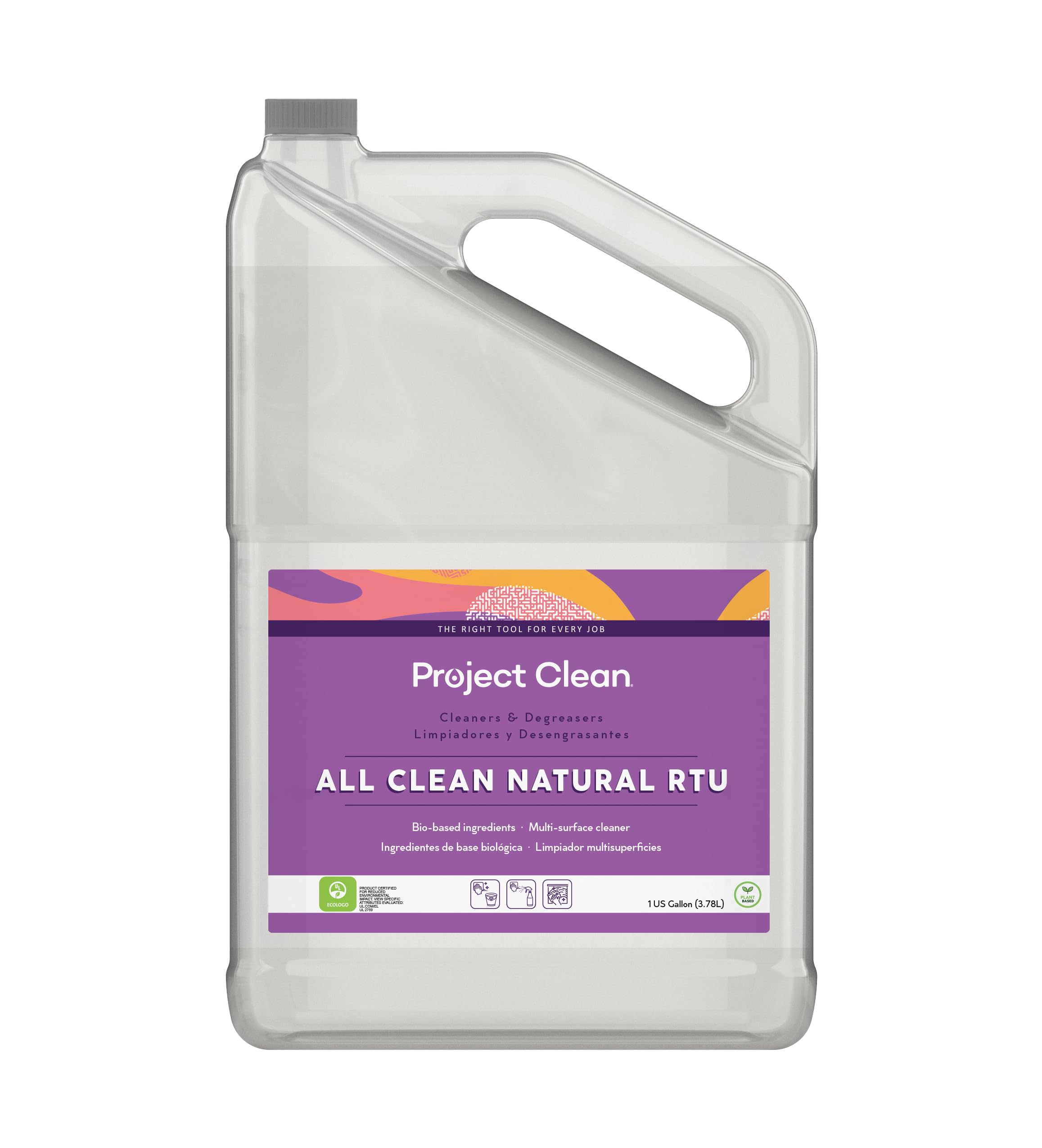 Project Clean, All Clean Natural, Eco Friendly Product & Cleaning Supplies, Multi-Surface Cleaner, Multi-Purpose Cleaner, Ready to Use, Household