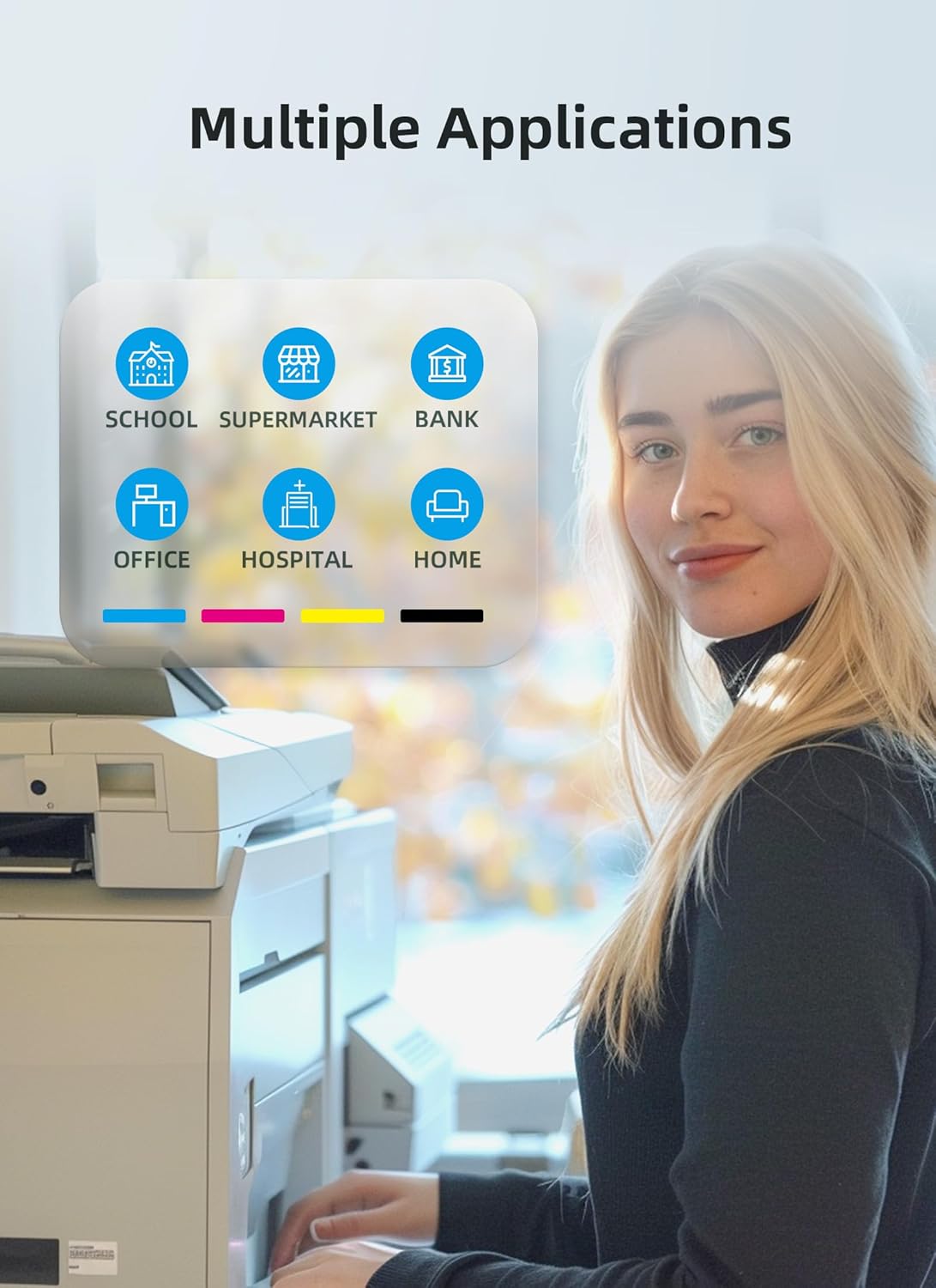 712XL Ink Cartridges High Yield Compatible Replacement for HP 712XL 712 XL 712 Ink Cartridges Combo Pack for HP DesignJet T210 T630 T650 T250 T230 Printer (4 Pack, 1BK/1C/1M/1Y)