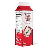 Vista 3 de Marca Yaxa - Happy Belly Crema para batir pesada, ultra pasteurizada, kósher, cuarto de galón, 32 Fl Oz