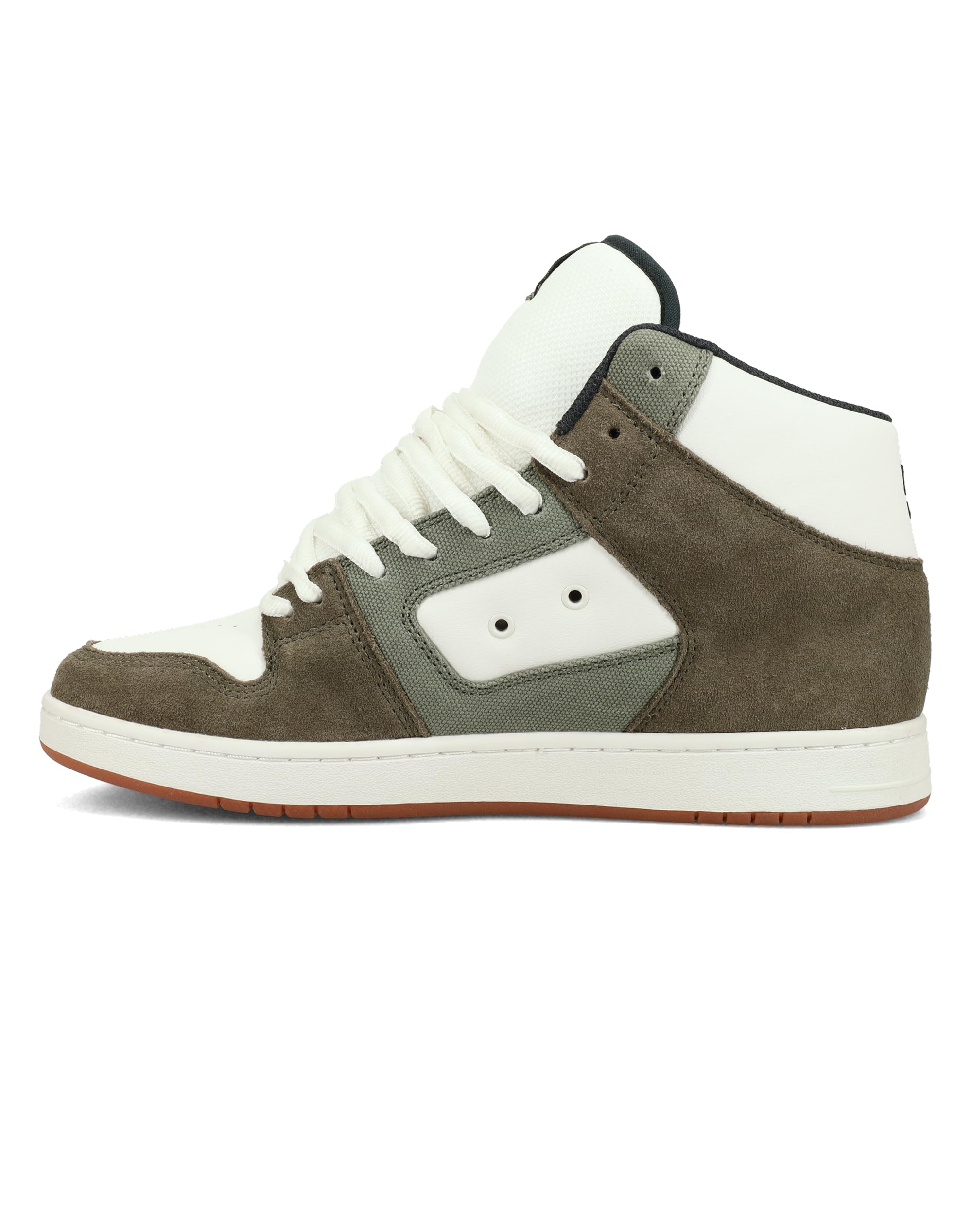 DC Men's Manteca 4 HI Skate Shoe, Olive/Khaki/Gum, 7