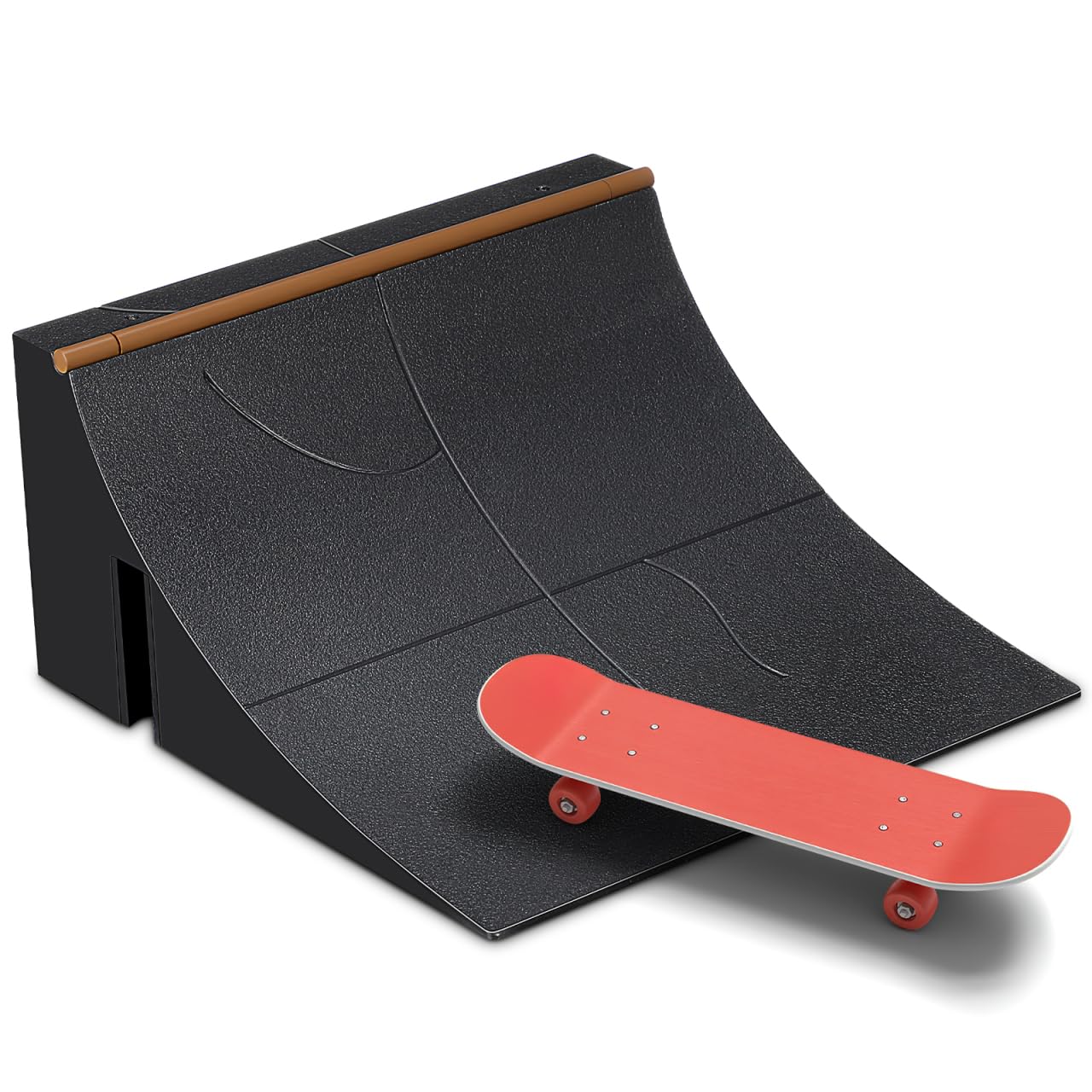 black  mini ramp 指スケ Amazon.com: Alasum Finger Skateboard Park Kit Mini Ramp Obstacle