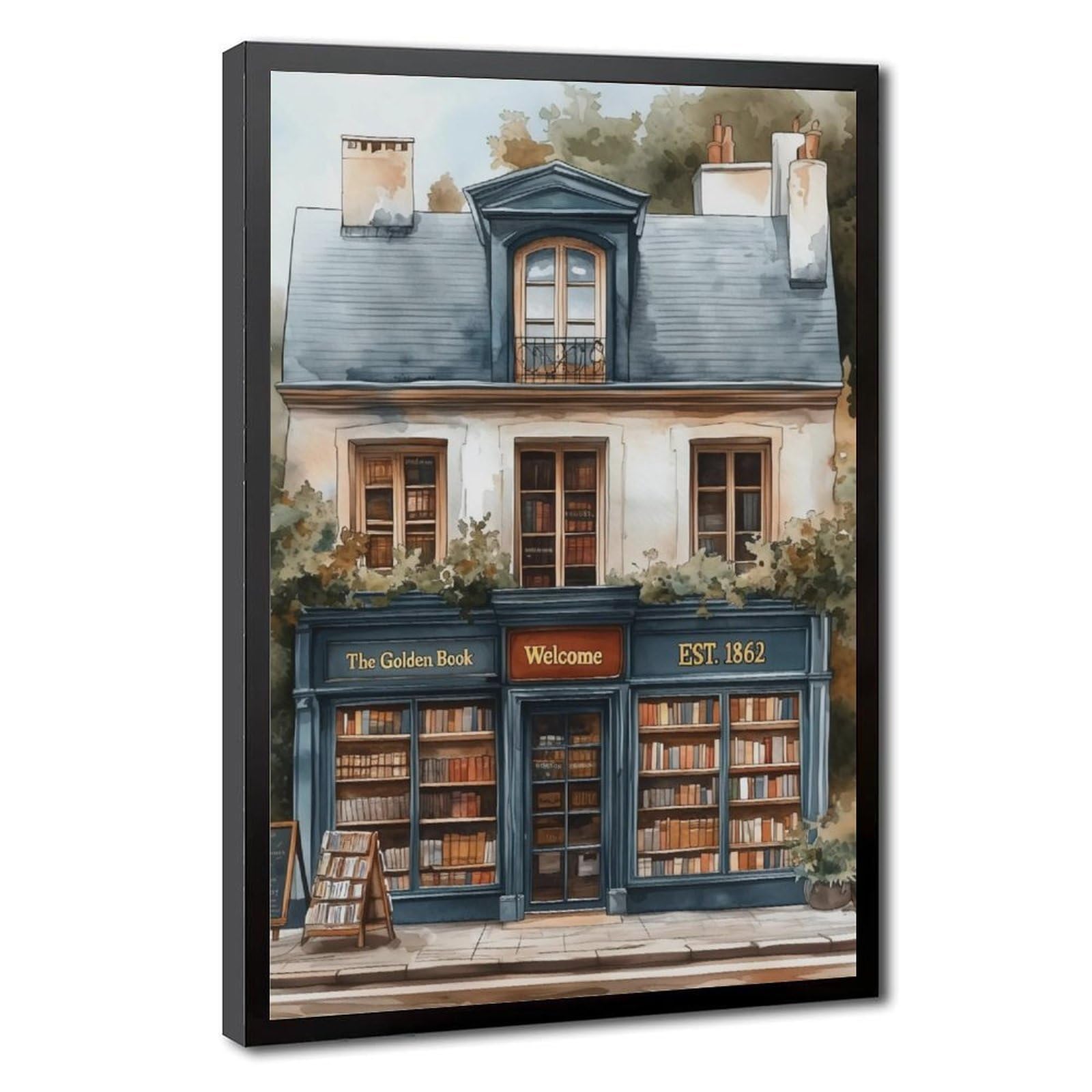 Bareronor Bookish Canvas Poster for Dorm Room Decor Gift