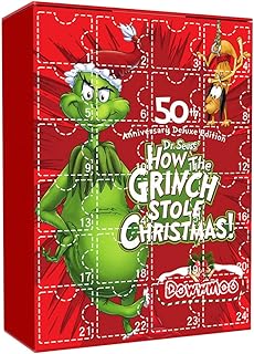 Grinch Advent Calendar 2023 for Kids and Adults, The Grinch Toys-24Pcs The Grinch Gifts, 24 Days Christmas Minifigures Countdown Calendar, Grinch Christmas Tree Decorations