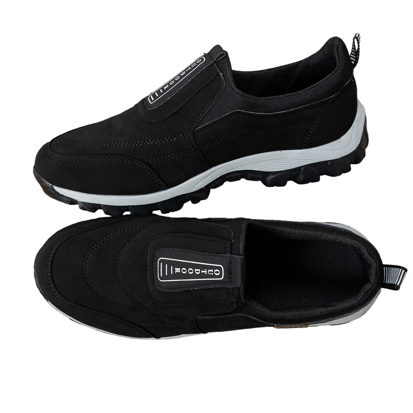 Bergschuhe Herren Wanderschuhe Solide Atmungsaktiv Slip On Bequeme
