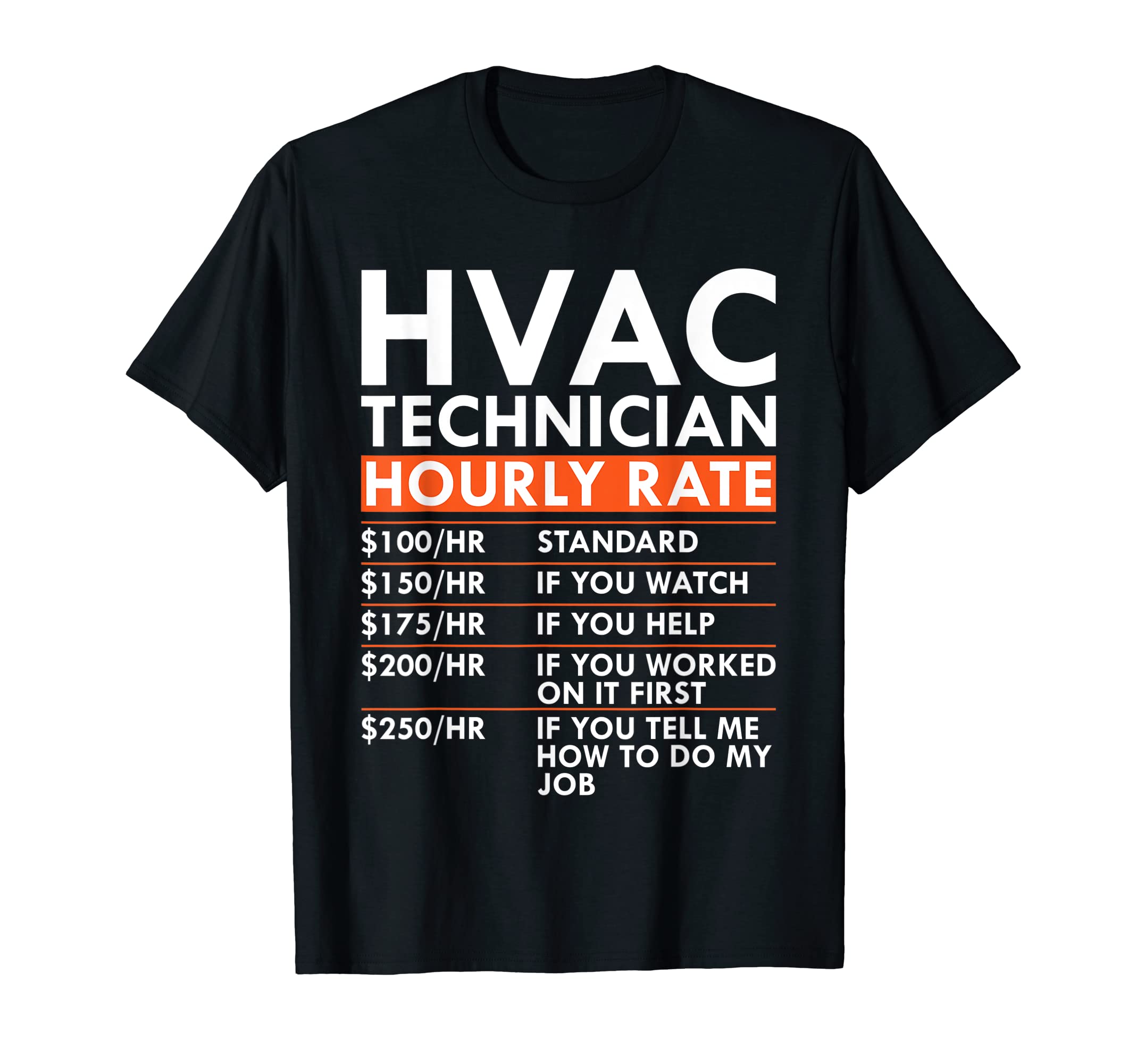 Designs by A HVAC Tech FatherMen's HVAC Technician Funny T-Shirt, Black, SmallOEKO-TEX STANDARD 100