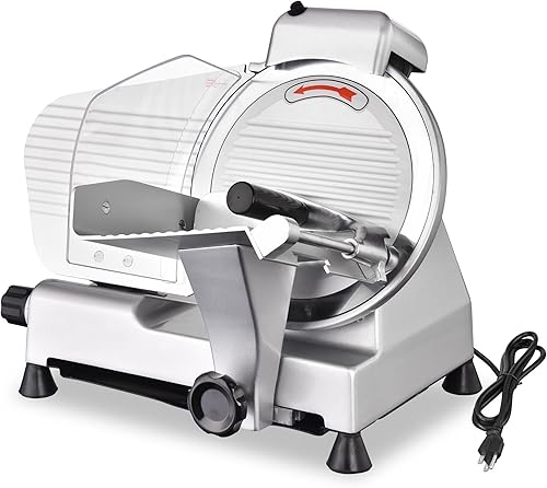 WeChef Cortador de carne comercial de 10 ''Cortador de carne comercial 240W Cortador de comida de queso Cortador de alimentos Hoja de acero