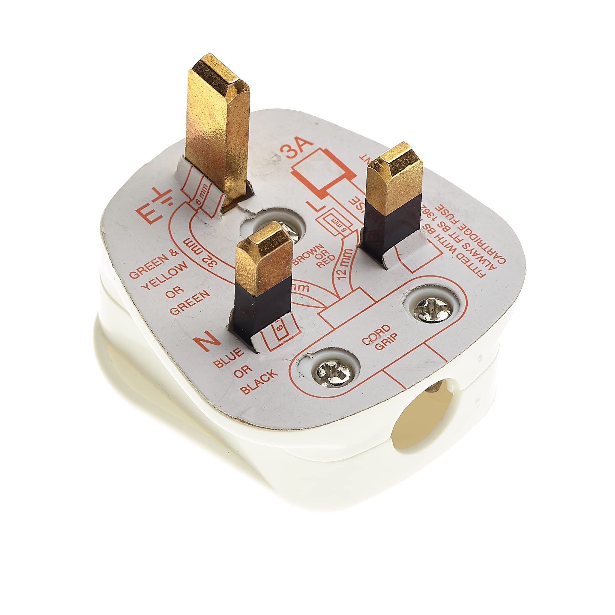 Cable Matters Adattatore Spina Da UE A UK 13A Con Fusibile – Convertitore Da Tipo C/E/F A Tipo G Per Regno Unito