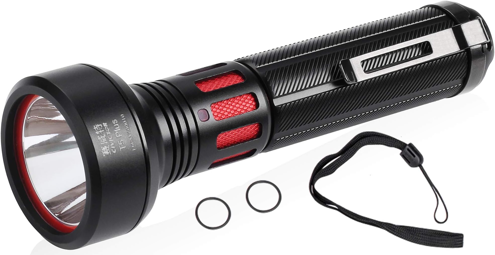 Super Bright Flashlight Tactical Military Grade 365m Ultra High Beam Pocket Waterproof IP68 Small LED Flashlight CR123A Battery Power 900 Lumens Mini Police EDC survival Camping Torch Light Gear