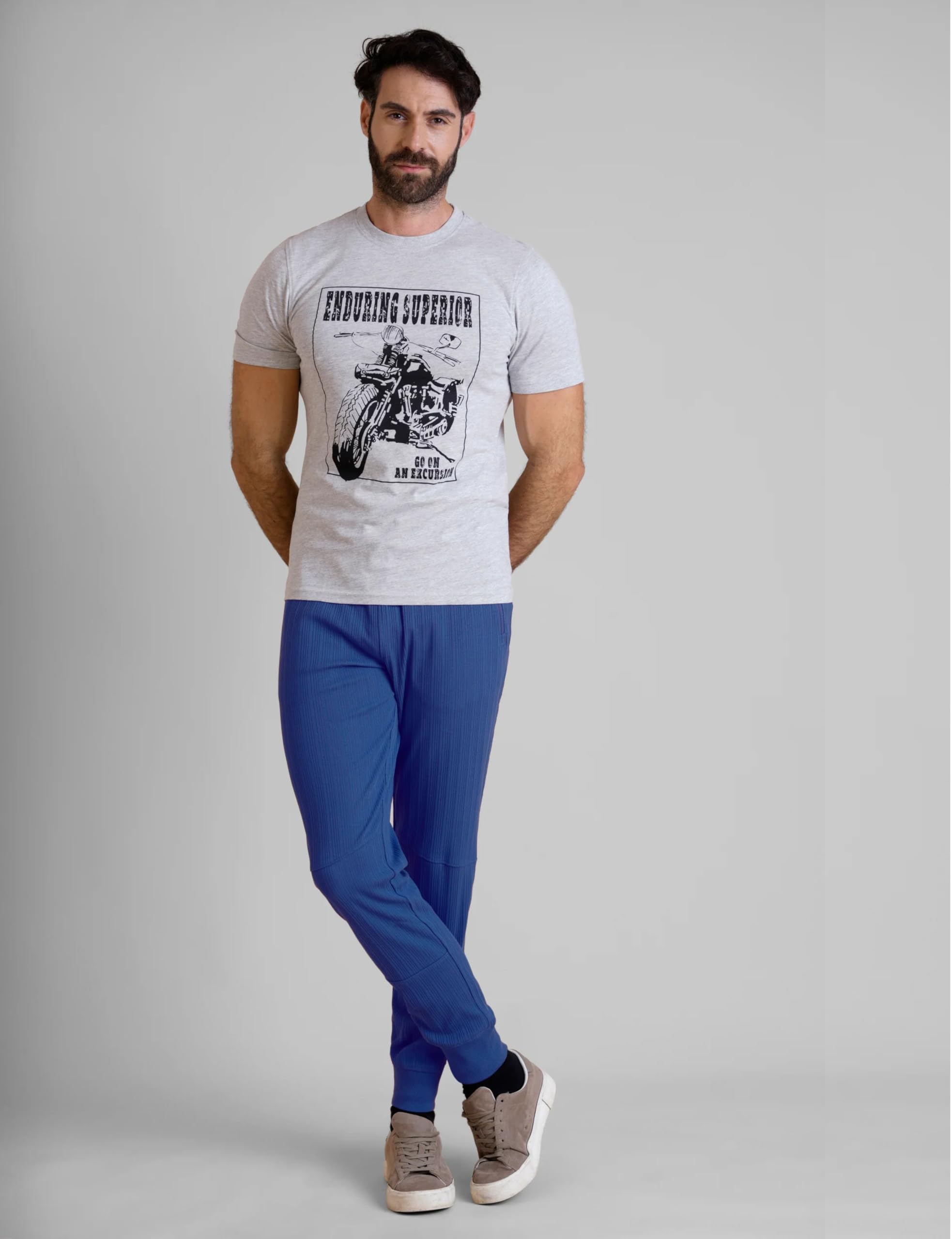 Pantalones deportivos ajustados de punto acanalado para hombre, con bolsillos con cremallera, cintura ajustable con cordón, tobillos con puños, informales, deportivos, gimnasio, pantalones