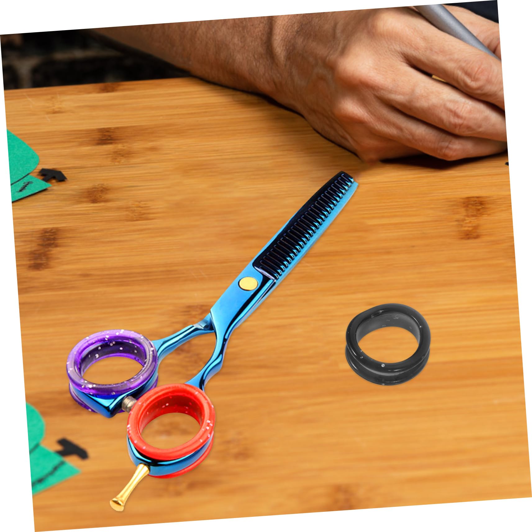 BESPORTBLE 100pezzi Silicone Colorati Per Forbici Da Toelettatura Per Comfort e Delle Per Parrucchieri e Amanti Degli Animali Domestici