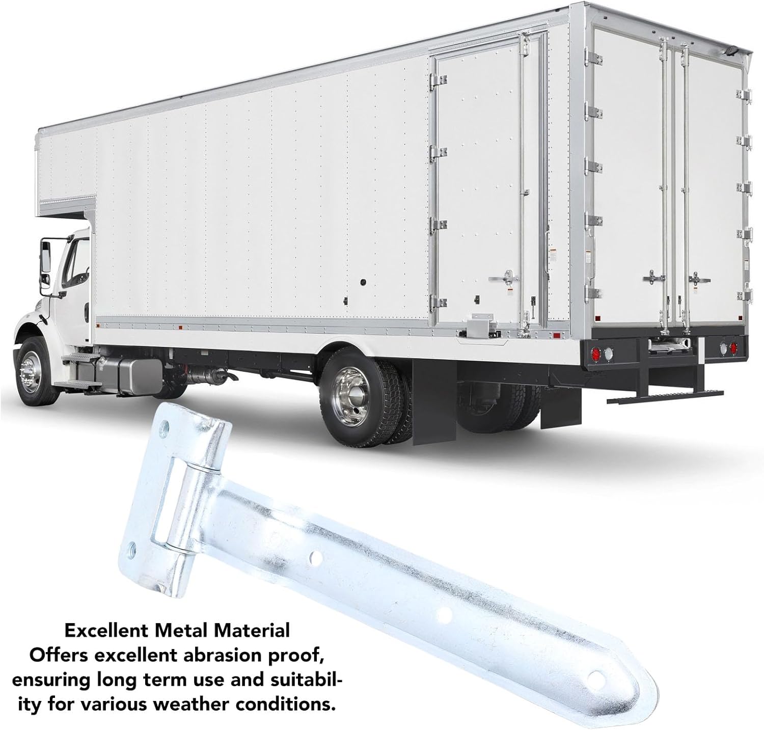 Fabater Cargo Utility Trailer RV Door Strap Hinge, Trailer Door Hinge, 12 Inch Metal Offset Bent Strap Hinge for Side Door Enclosed Cargo Utility, Trailer & RV Doors