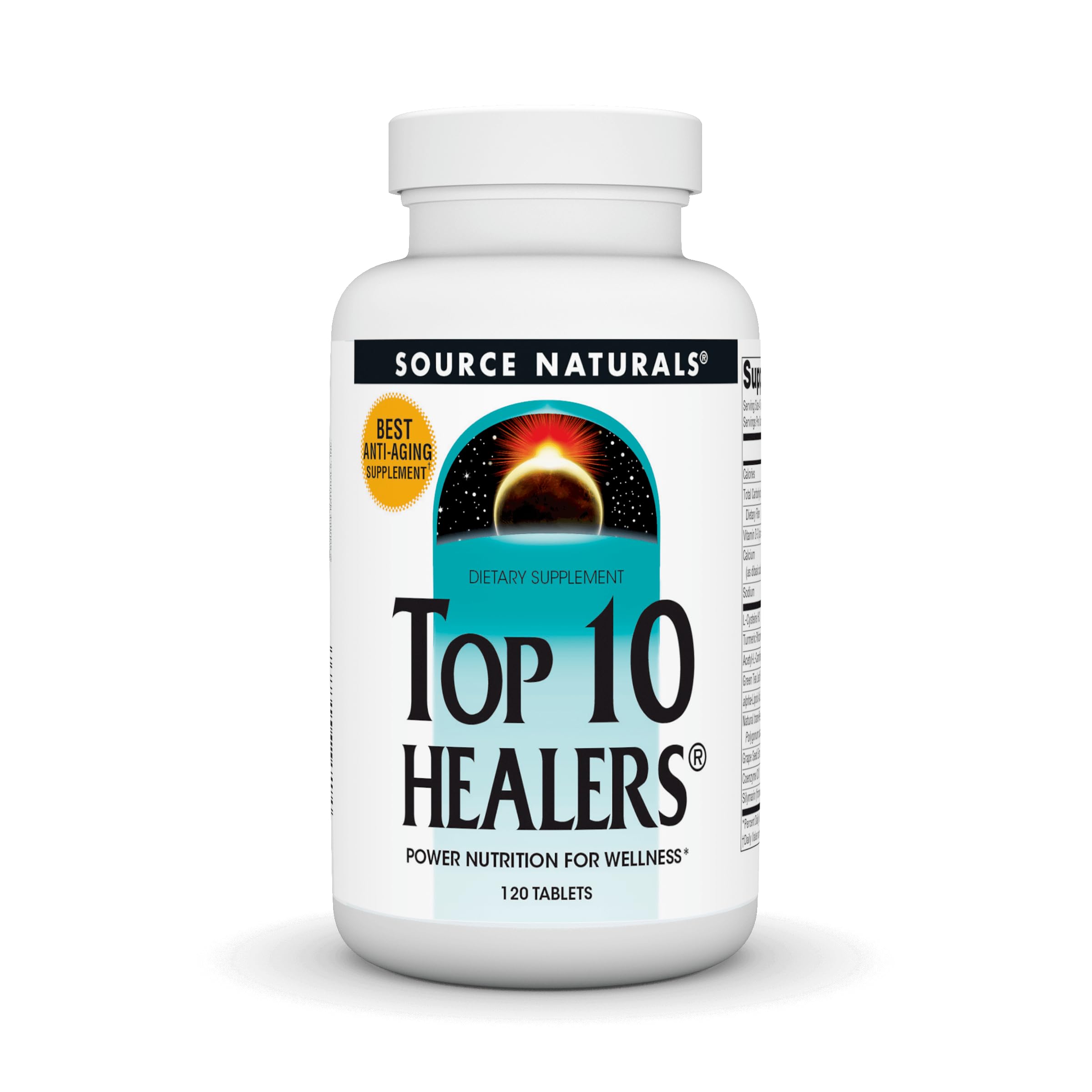 Source Naturals Top 10 Healers, Power Nutrition for Wellness* Supplement - 120 Tablets